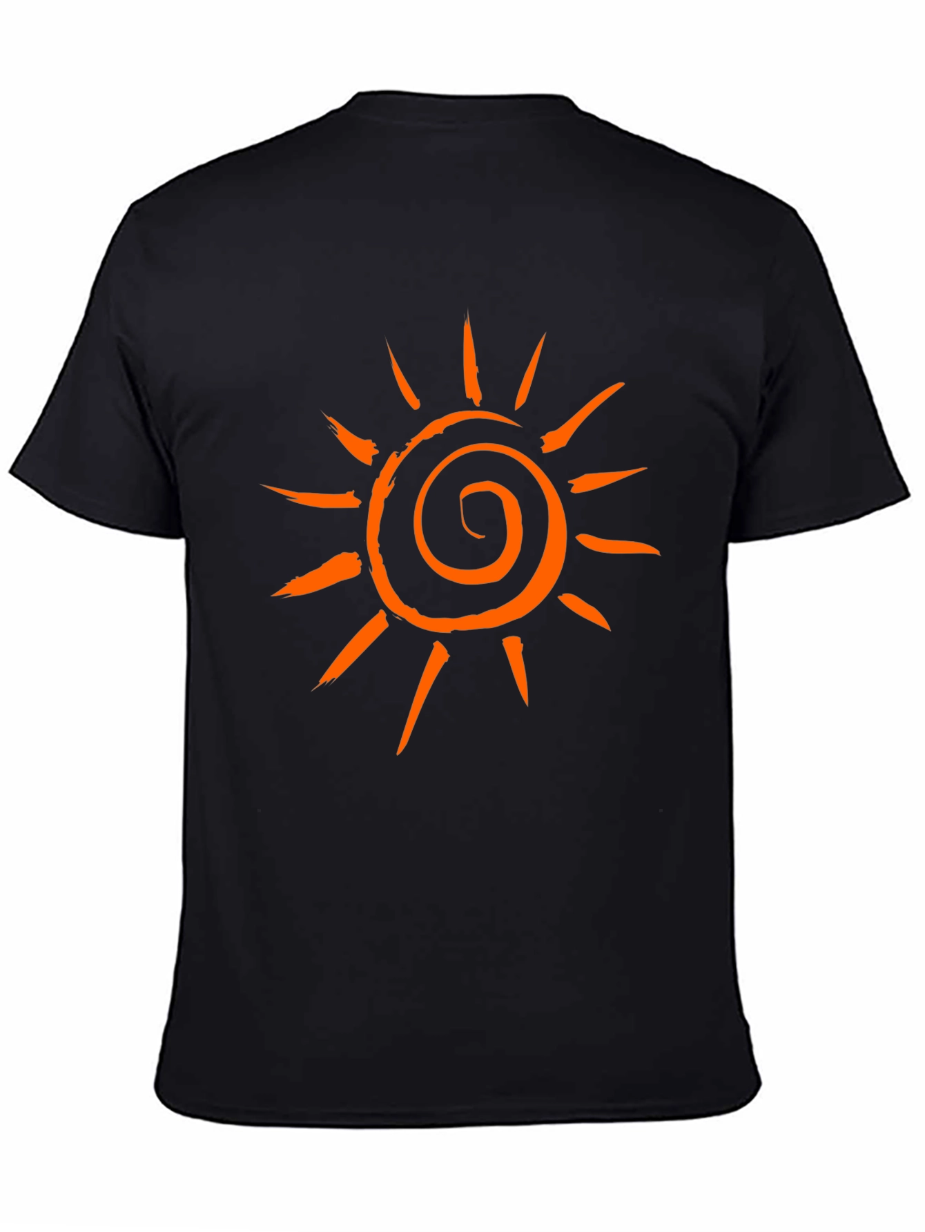 Sunburst Graphic Tee - Casual Black T-Shirt