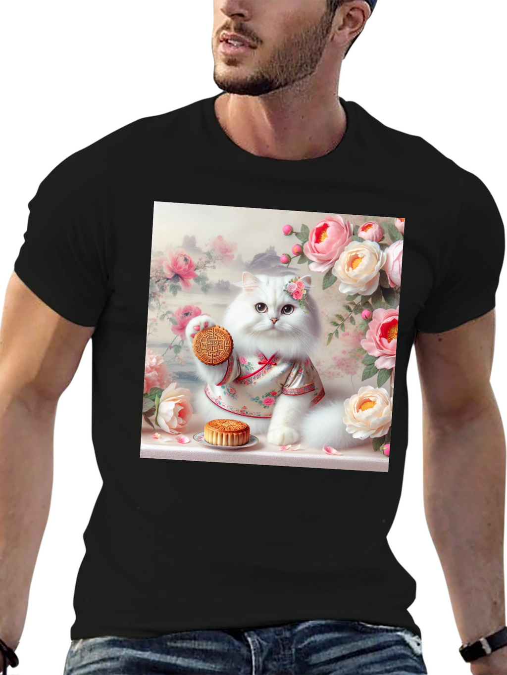 Cat Mooncake T-Shirt