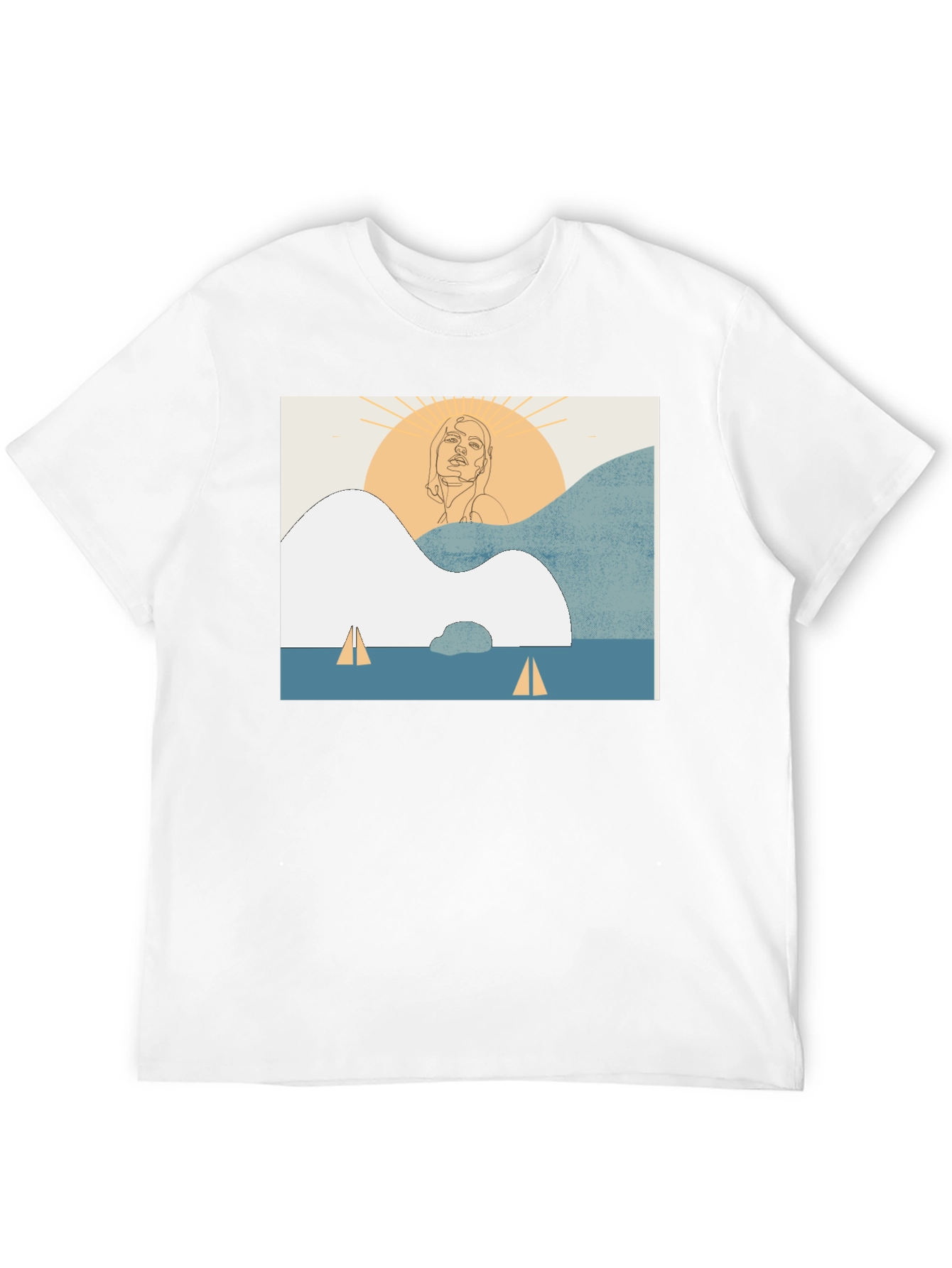 Abstract Line Art T-Shirt - Unisex Comfort Fit