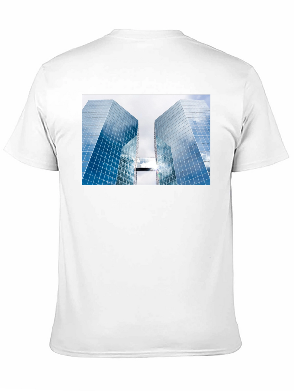 Modern Architecture Graphic Tee - Black Cotton