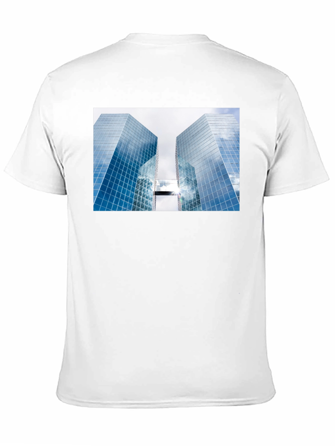 Modern Architecture Graphic Tee - Black Cotton