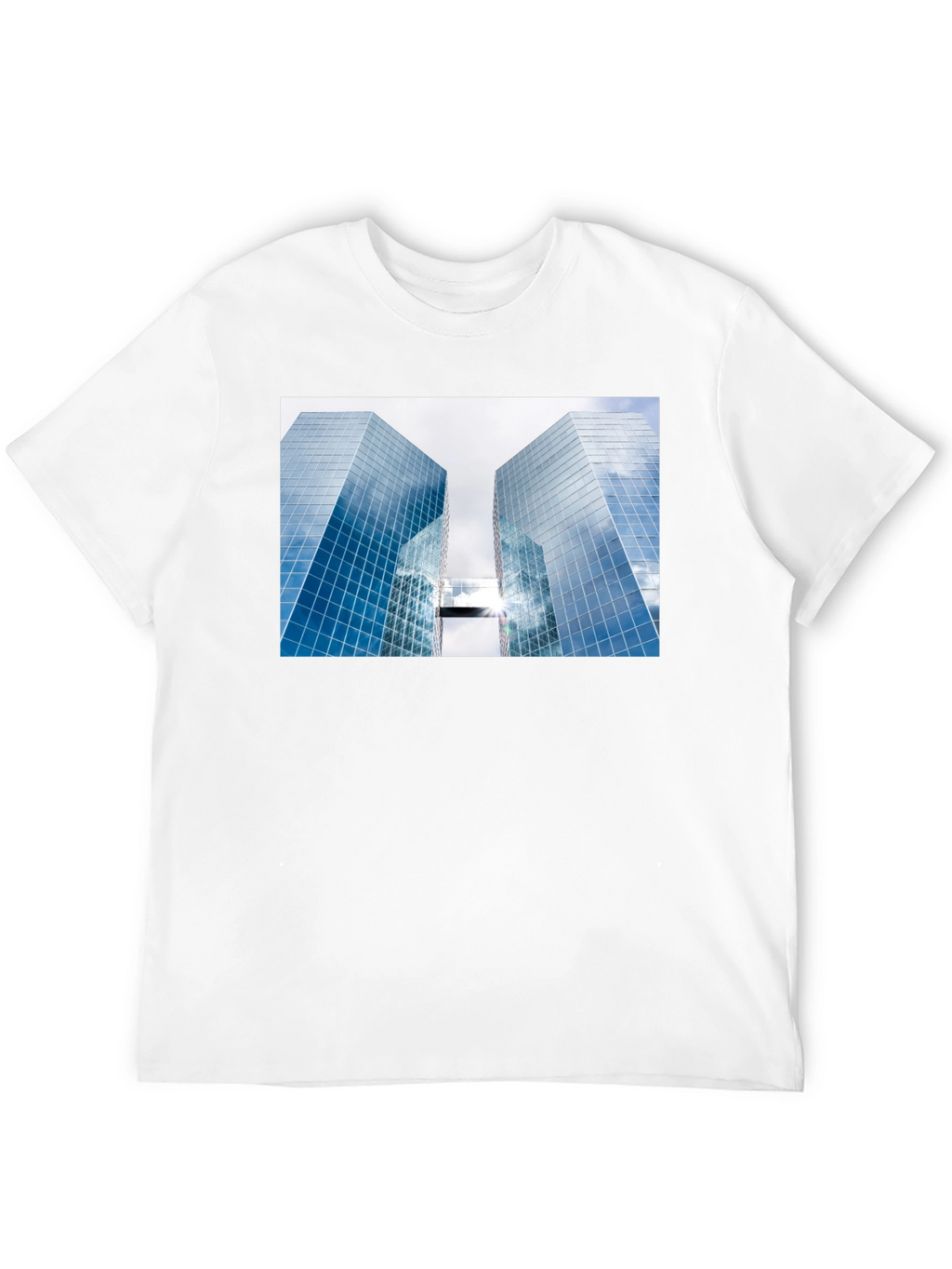 Modern Architecture Graphic Tee - Black Cotton