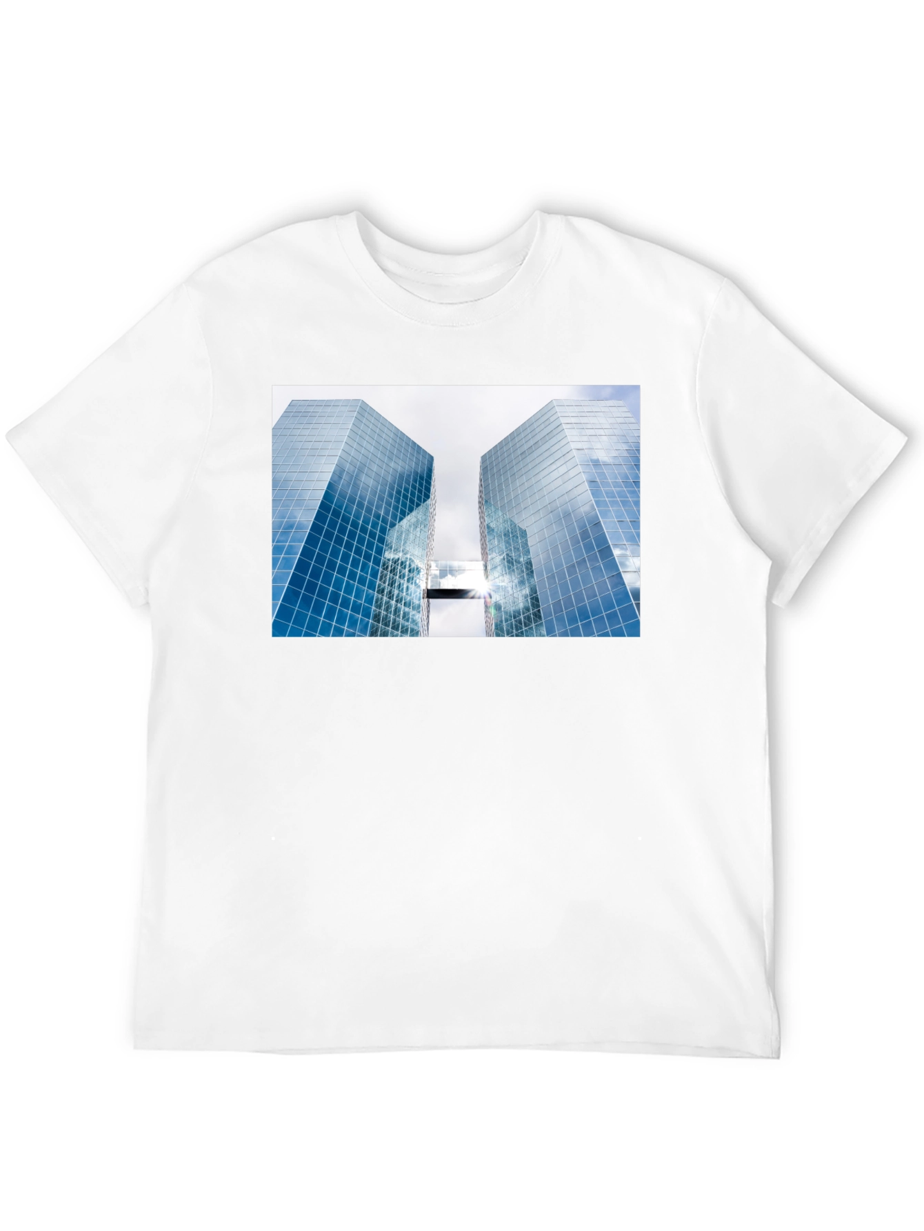 Modern Architecture Graphic Tee - Black Cotton