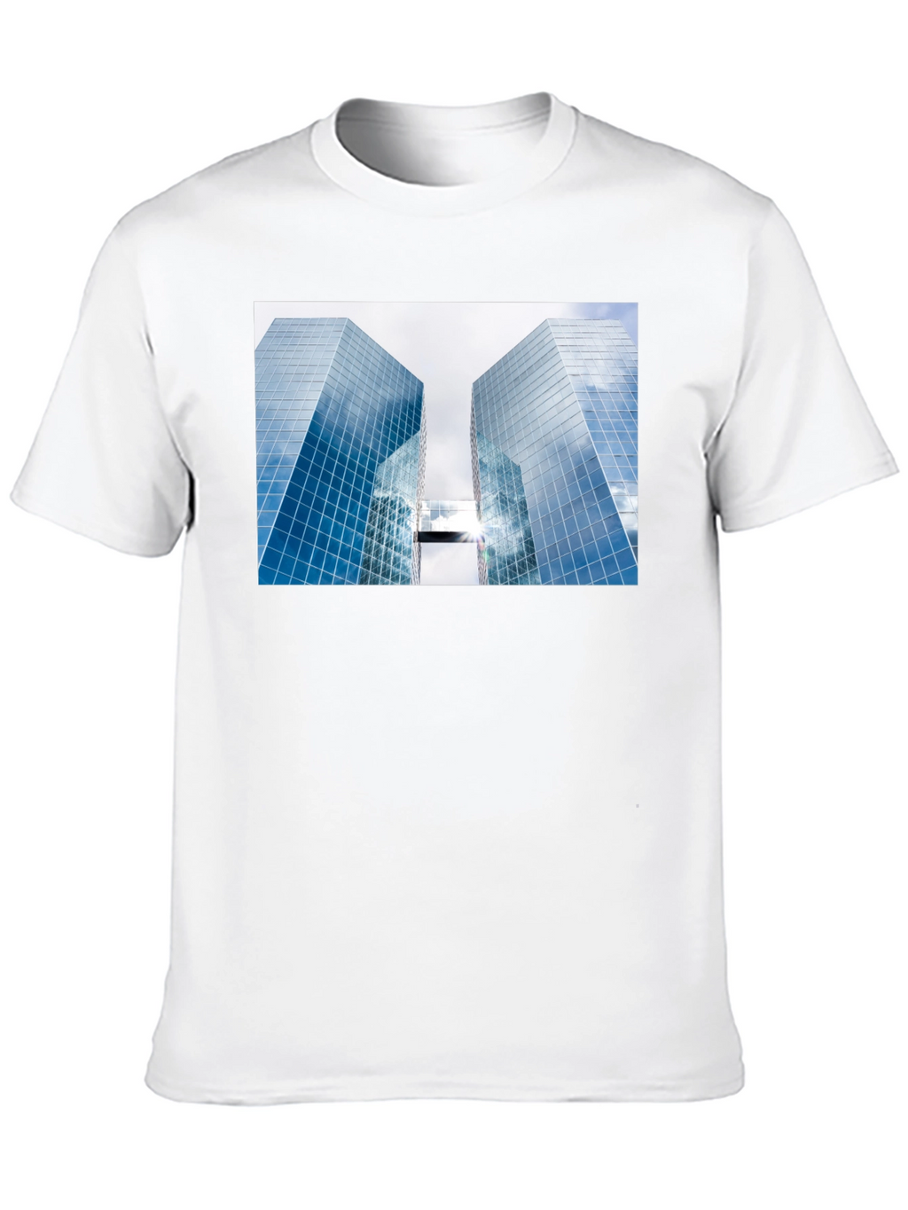 Modern Architecture Graphic Tee - Black Cotton