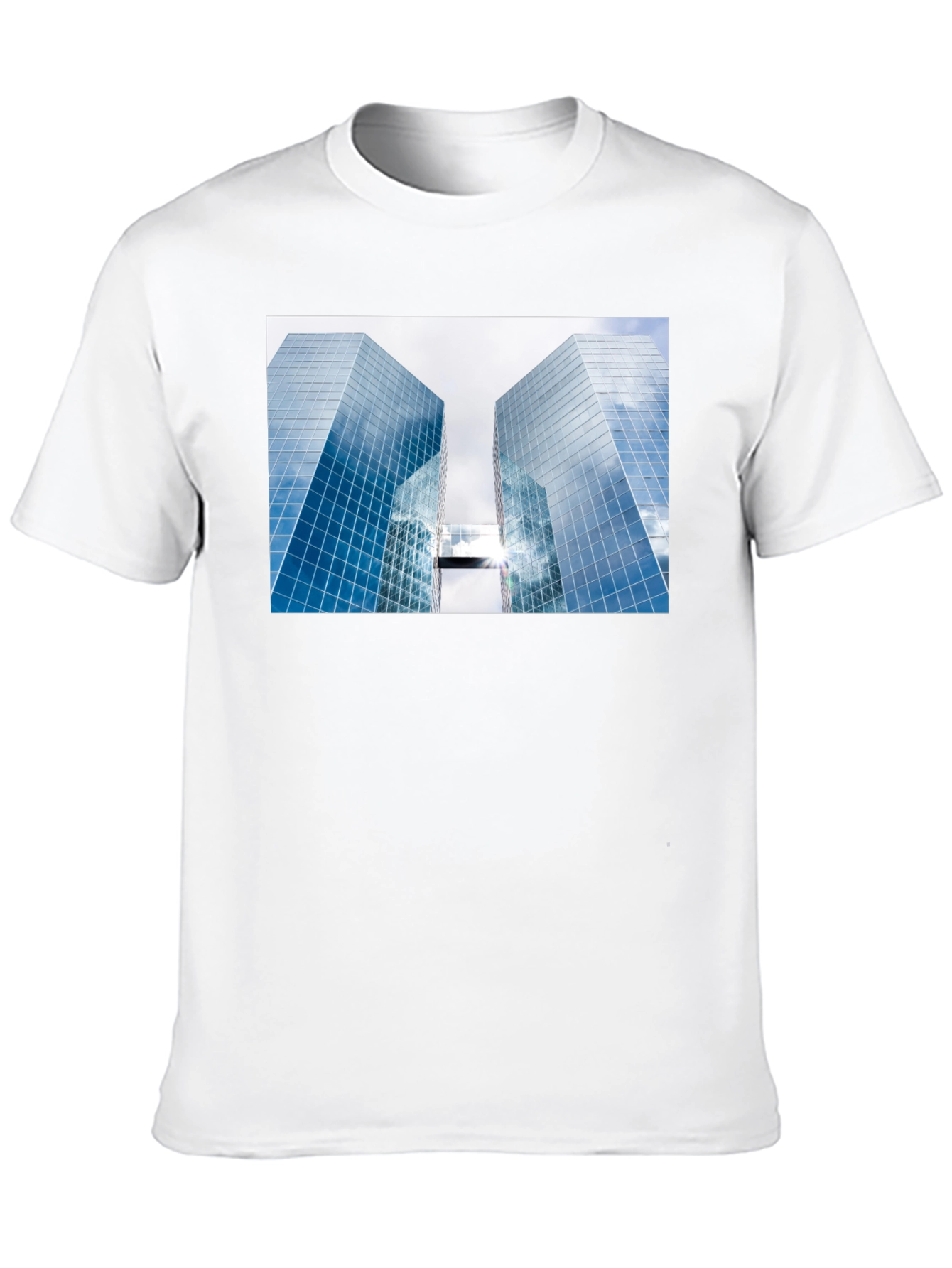 Modern Architecture Graphic Tee - Black Cotton