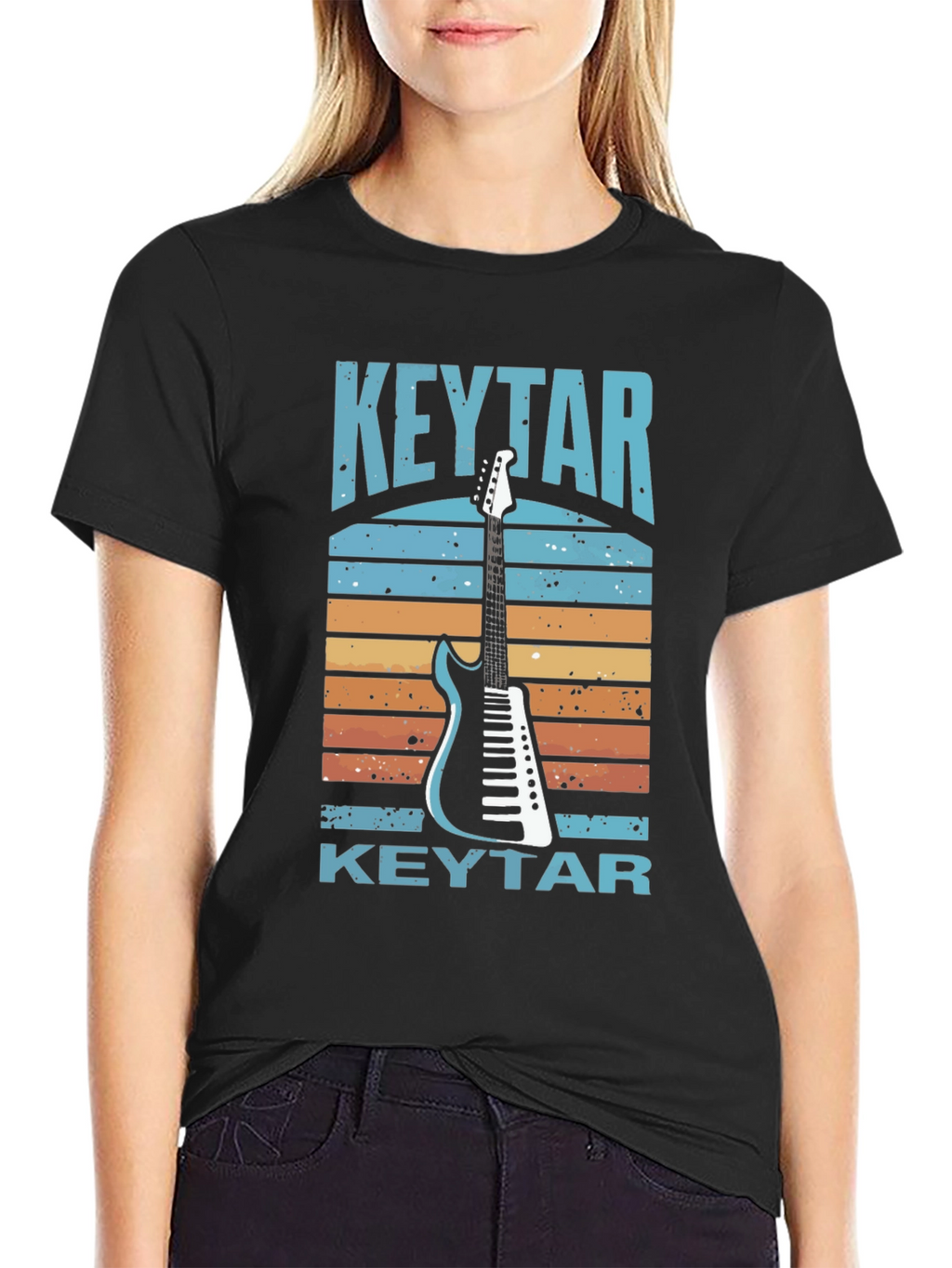 Retro Keytar T-Shirt - Musical Instrument Tee