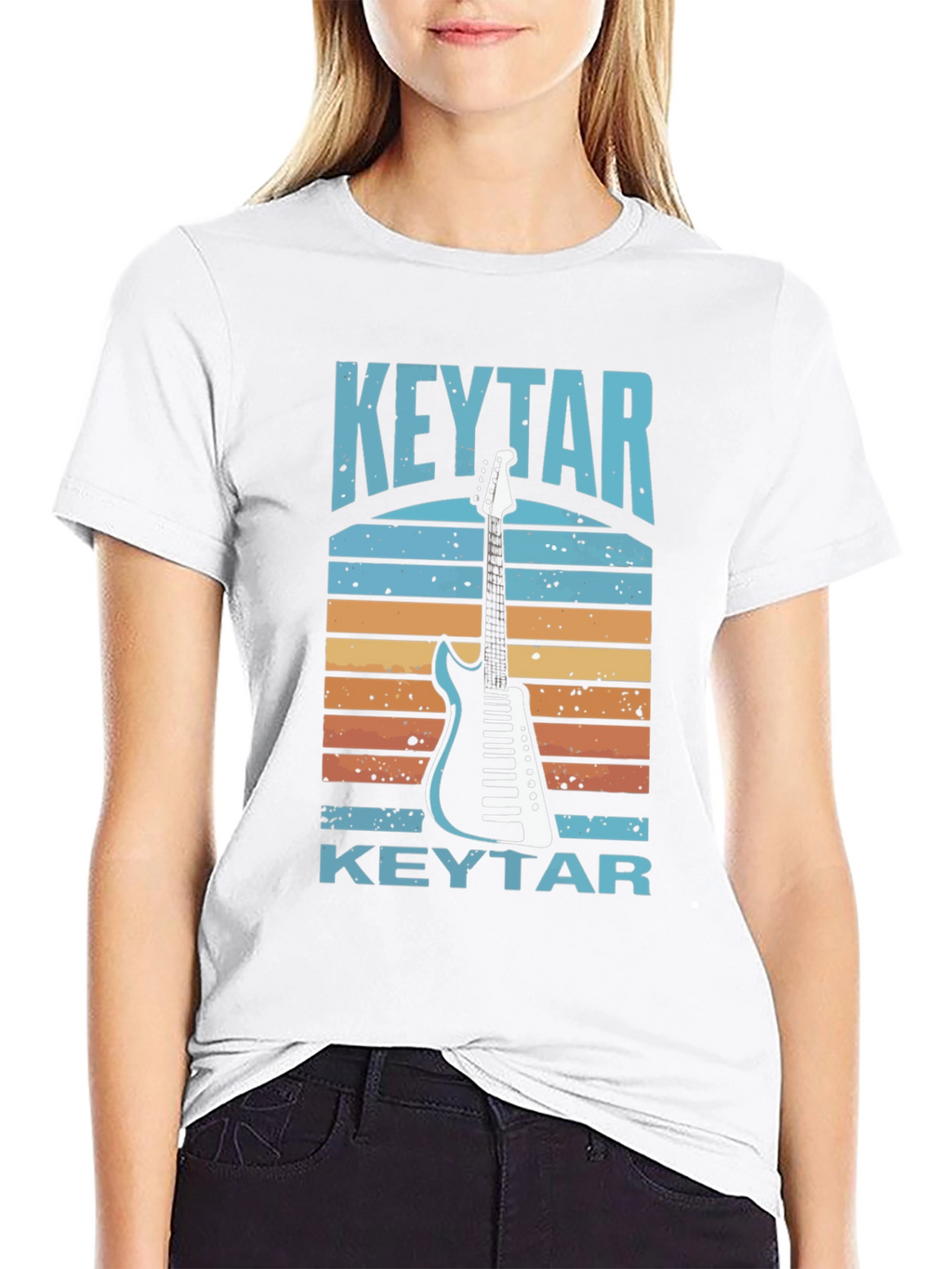 Retro Keytar T-Shirt - Musical Instrument Tee