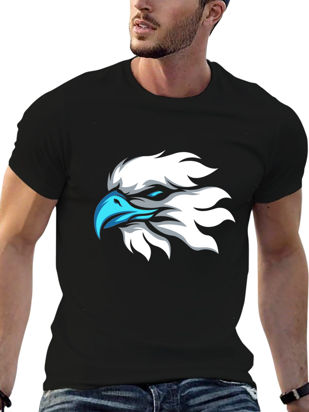 Eagle Graphic Black T-Shirt