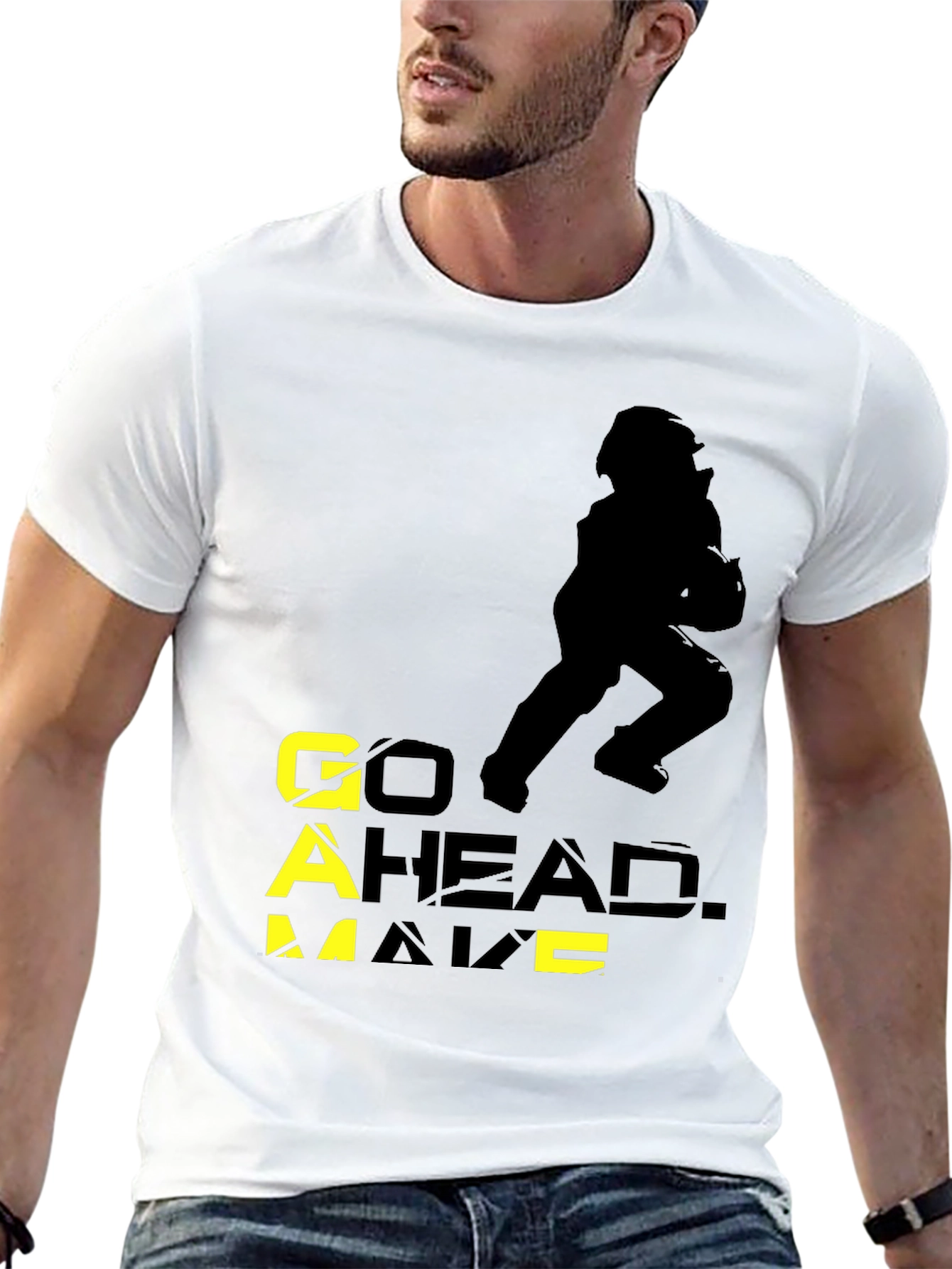 Go Ahead. Make a Move Black Graphic Tee