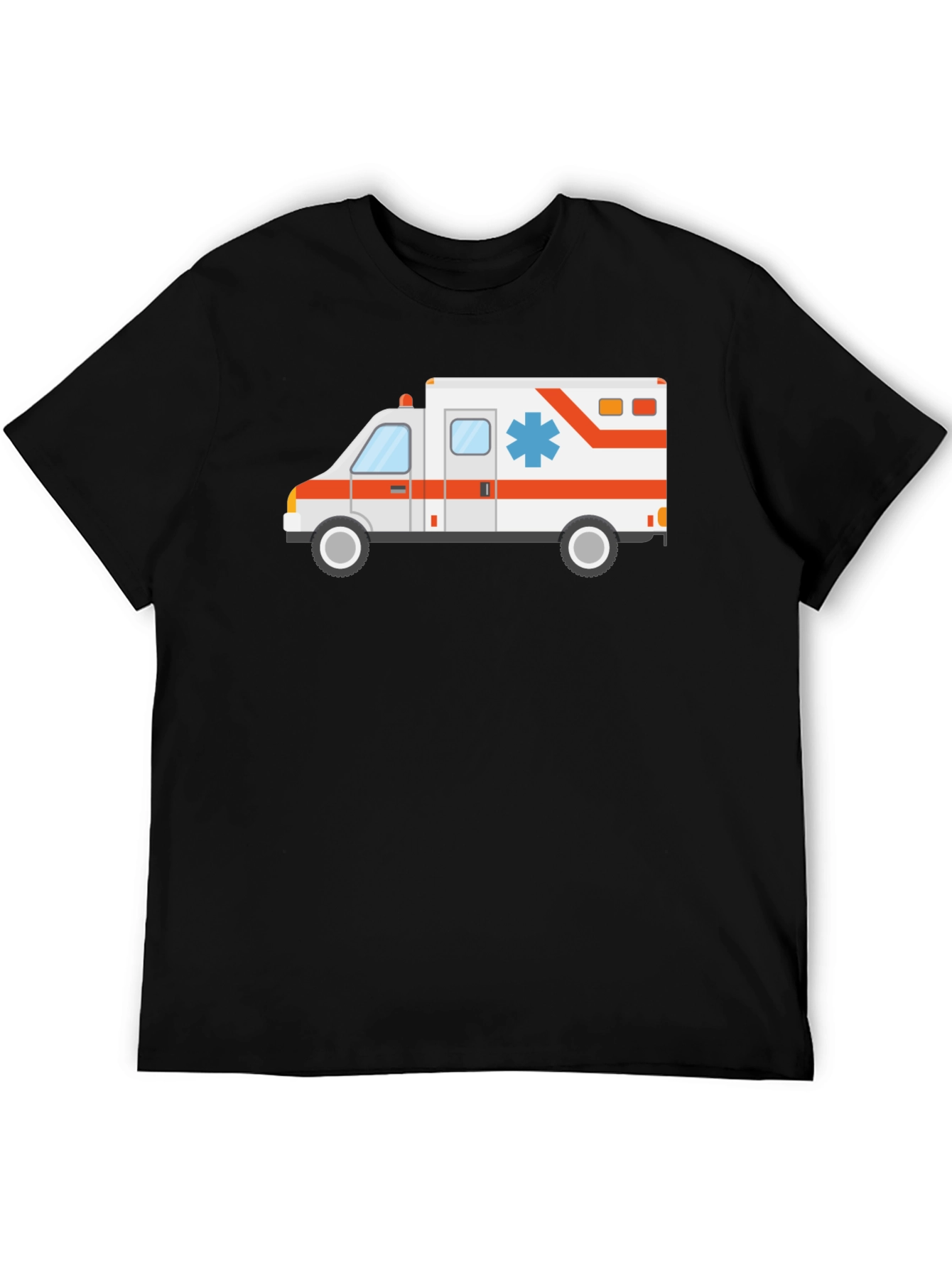 Ambulance Graphic T-Shirt - Medical Emergency Vehicle Tee