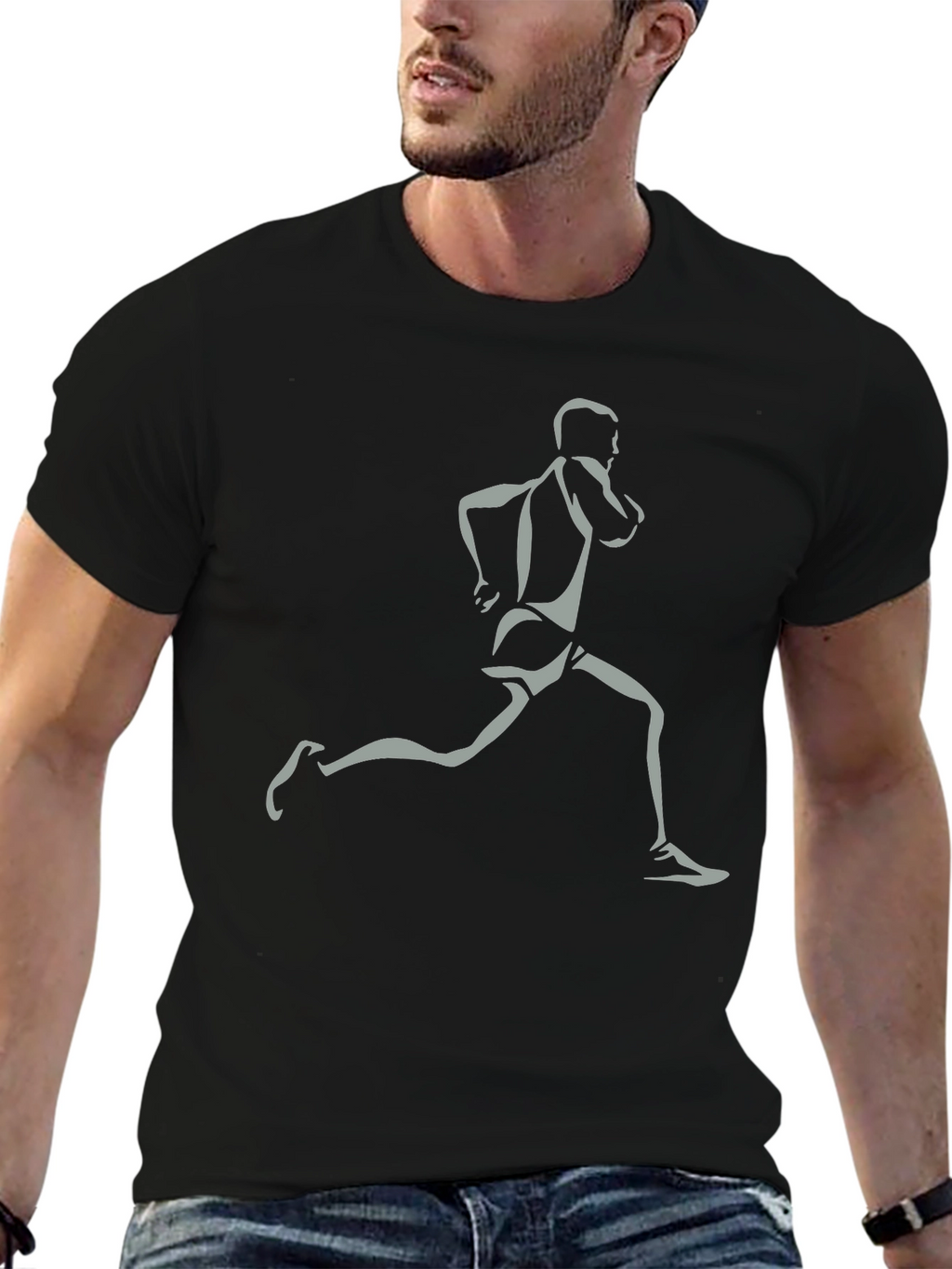 Mens Running Graphic T-Shirt