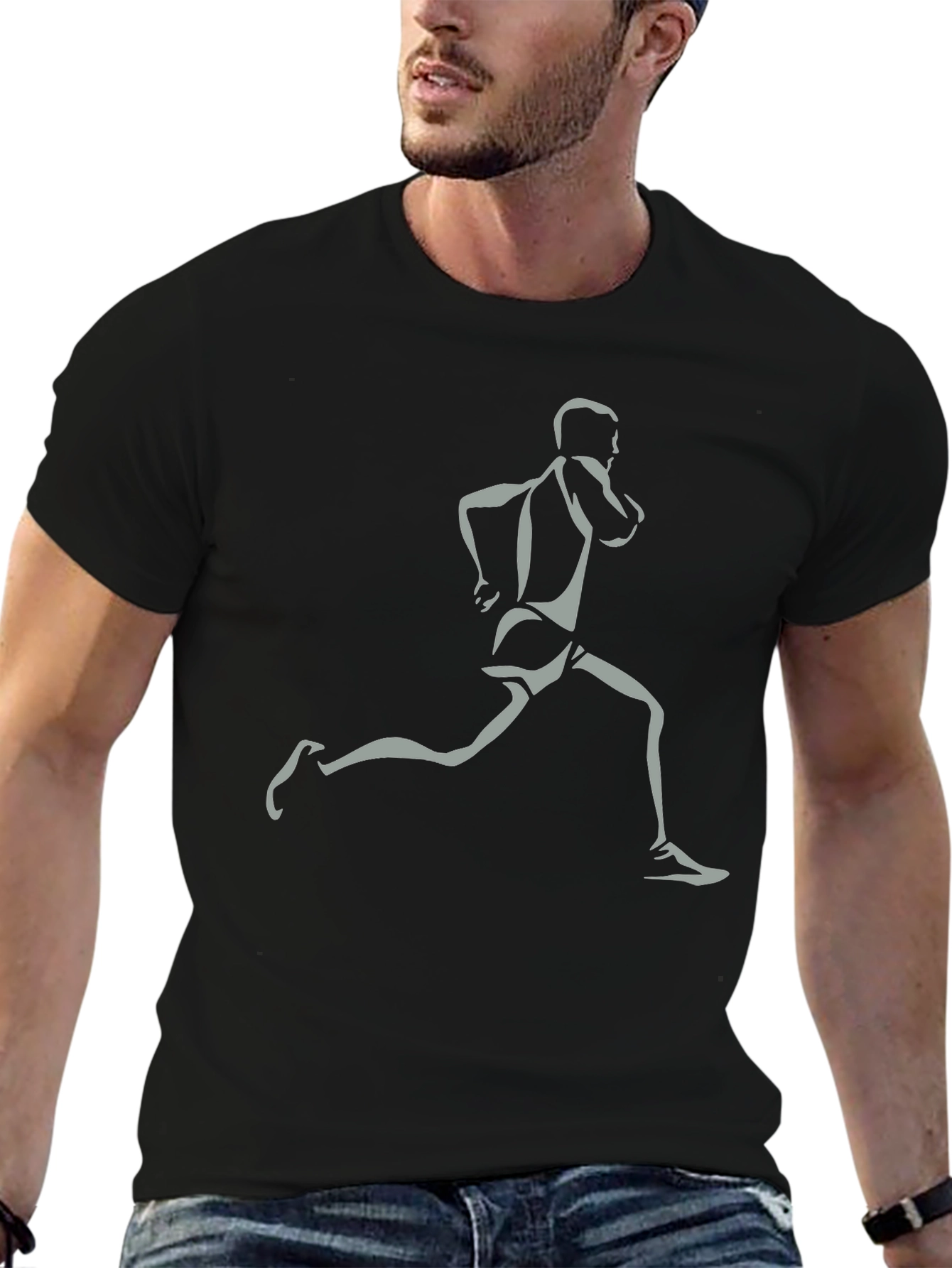 Mens Running Graphic T-Shirt