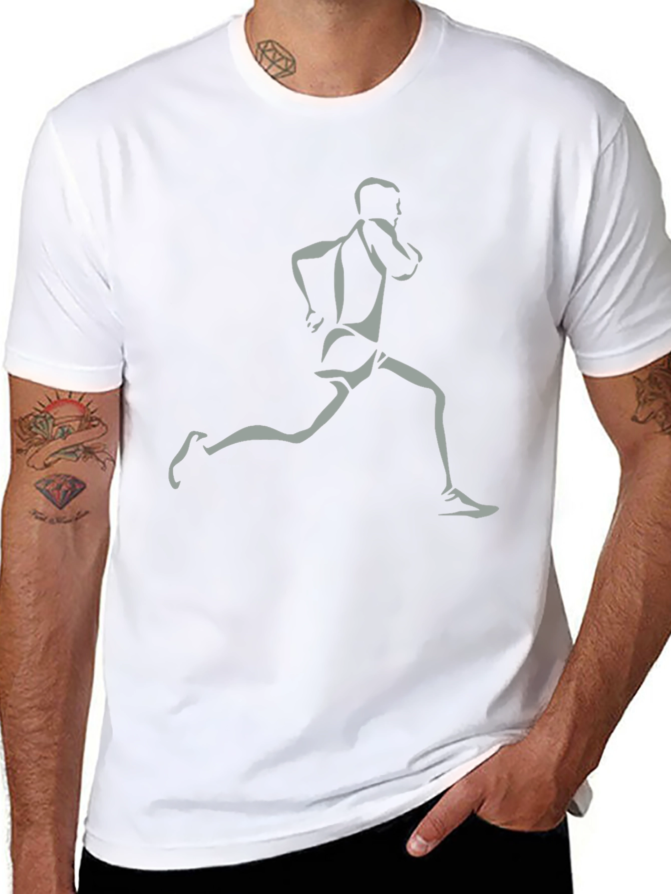 Mens Running Graphic T-Shirt