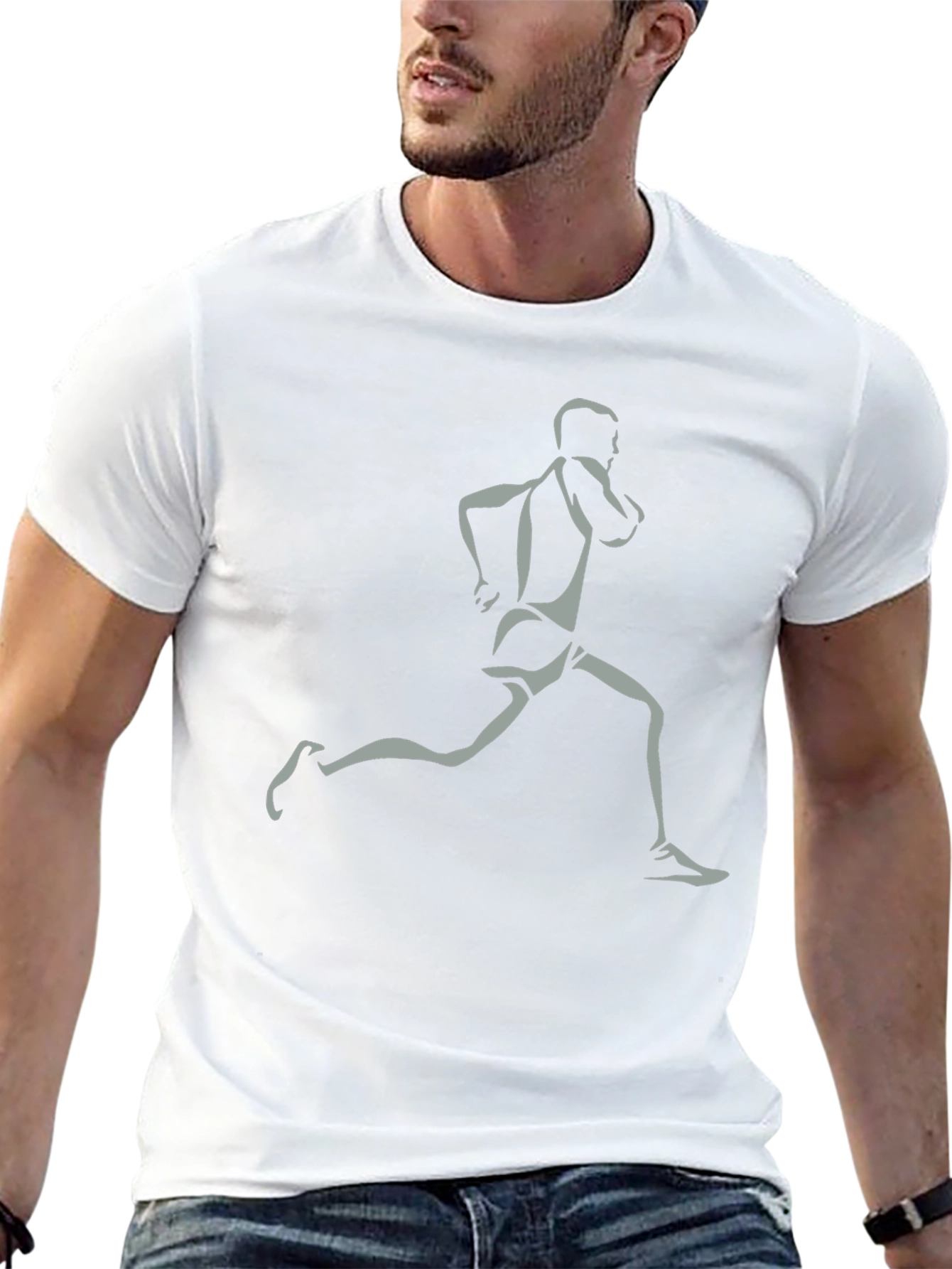 Mens Running Graphic T-Shirt