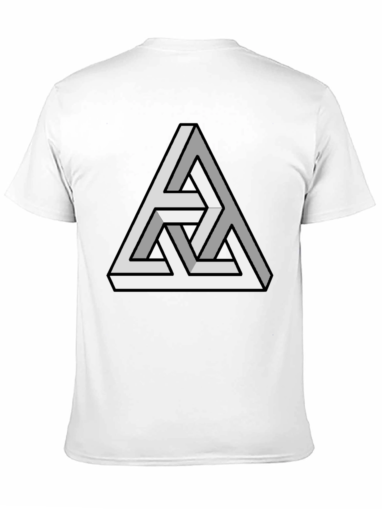 Optical Illusion Triangle T-Shirt - Mind-Bending Design