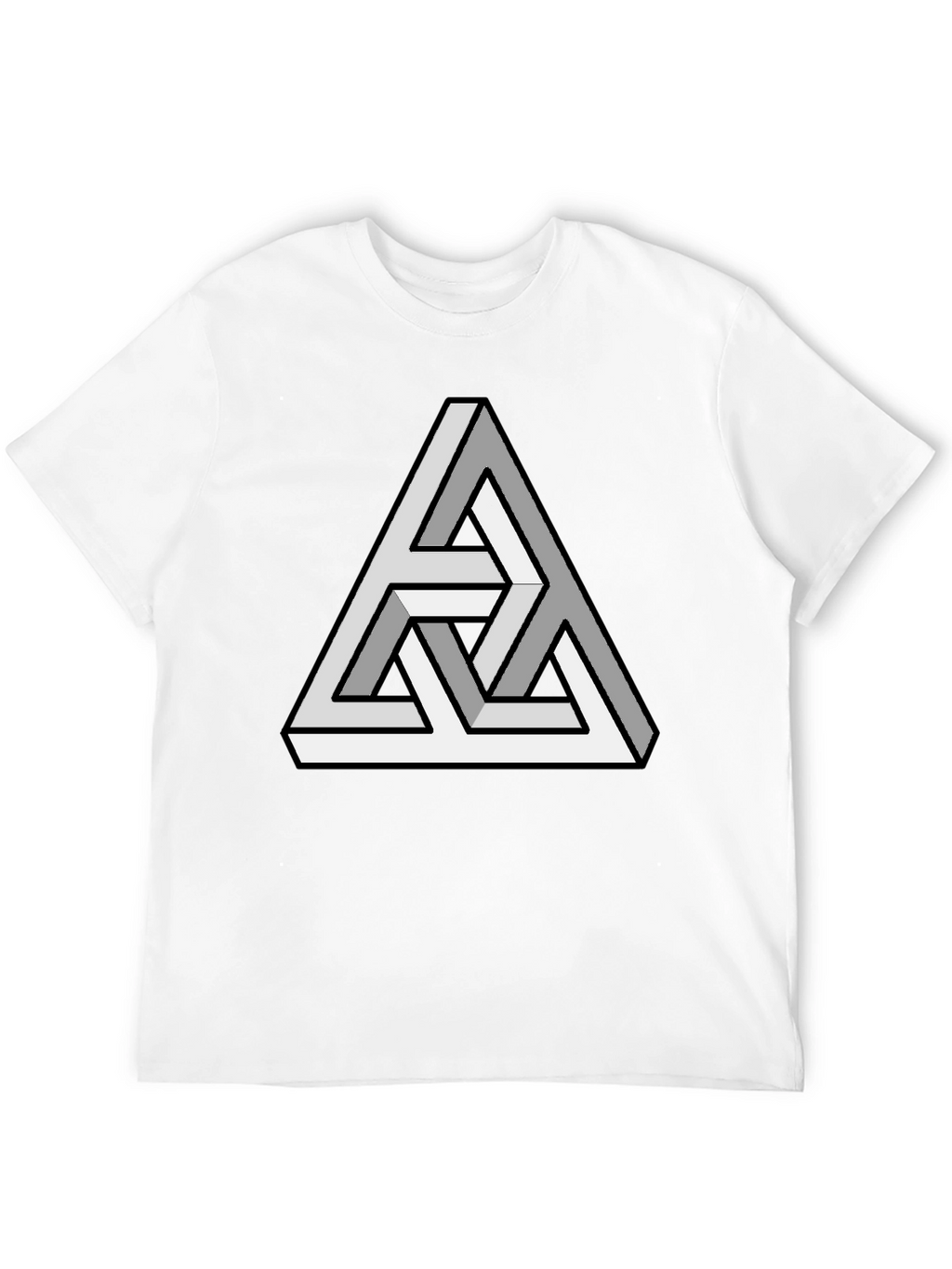 Optical Illusion Triangle T-Shirt - Mind-Bending Design