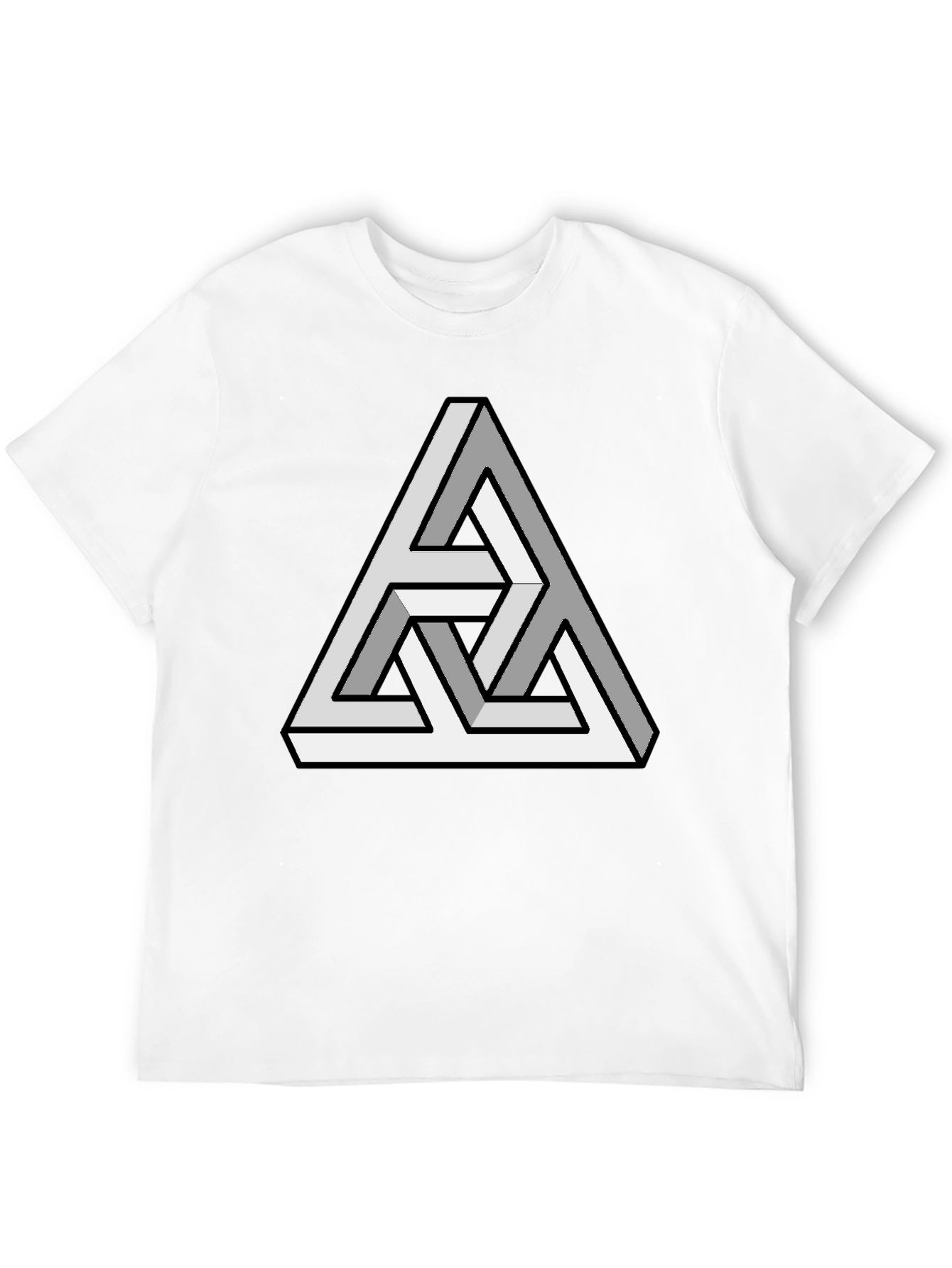 Optical Illusion Triangle T-Shirt - Mind-Bending Design