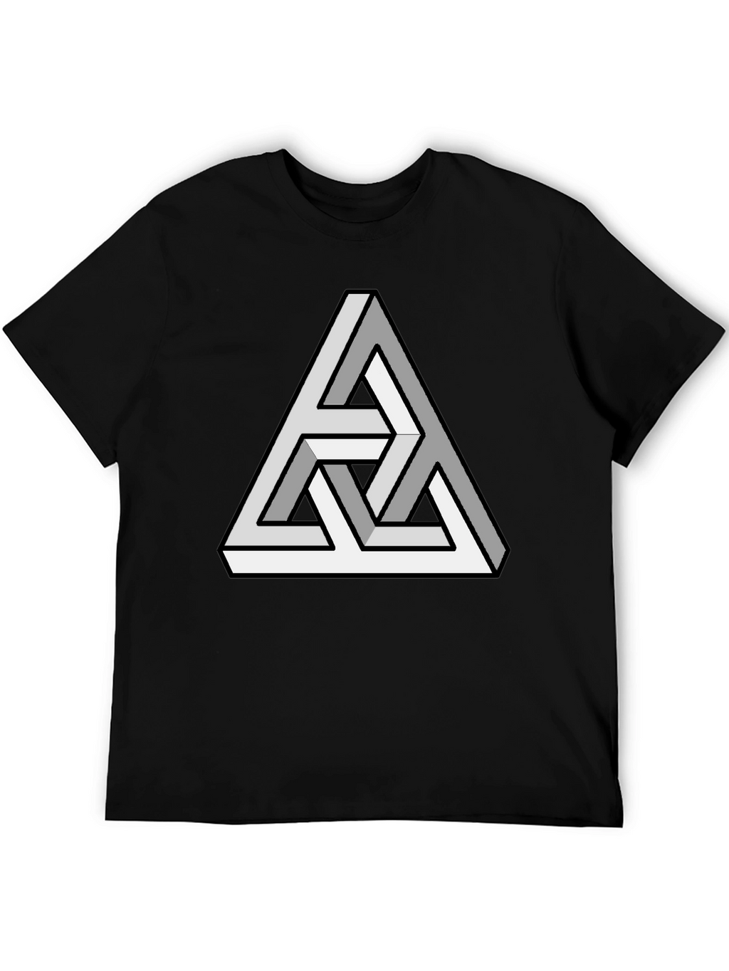Optical Illusion Triangle T-Shirt - Mind-Bending Design