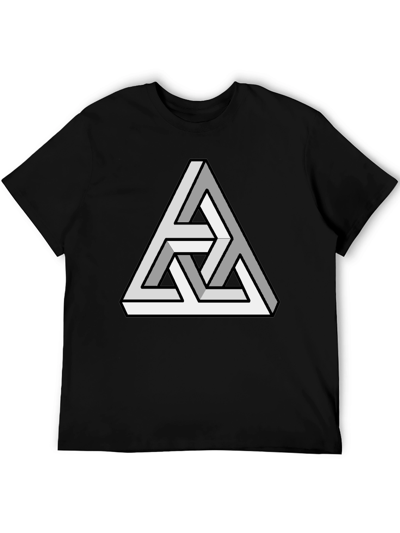 Optical Illusion Triangle T-Shirt - Mind-Bending Design