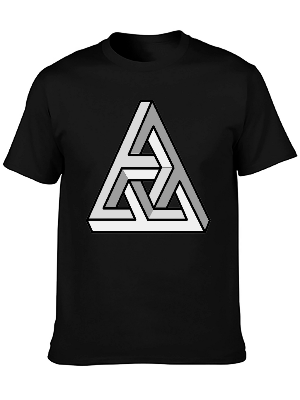 Optical Illusion Triangle T-Shirt - Mind-Bending Design