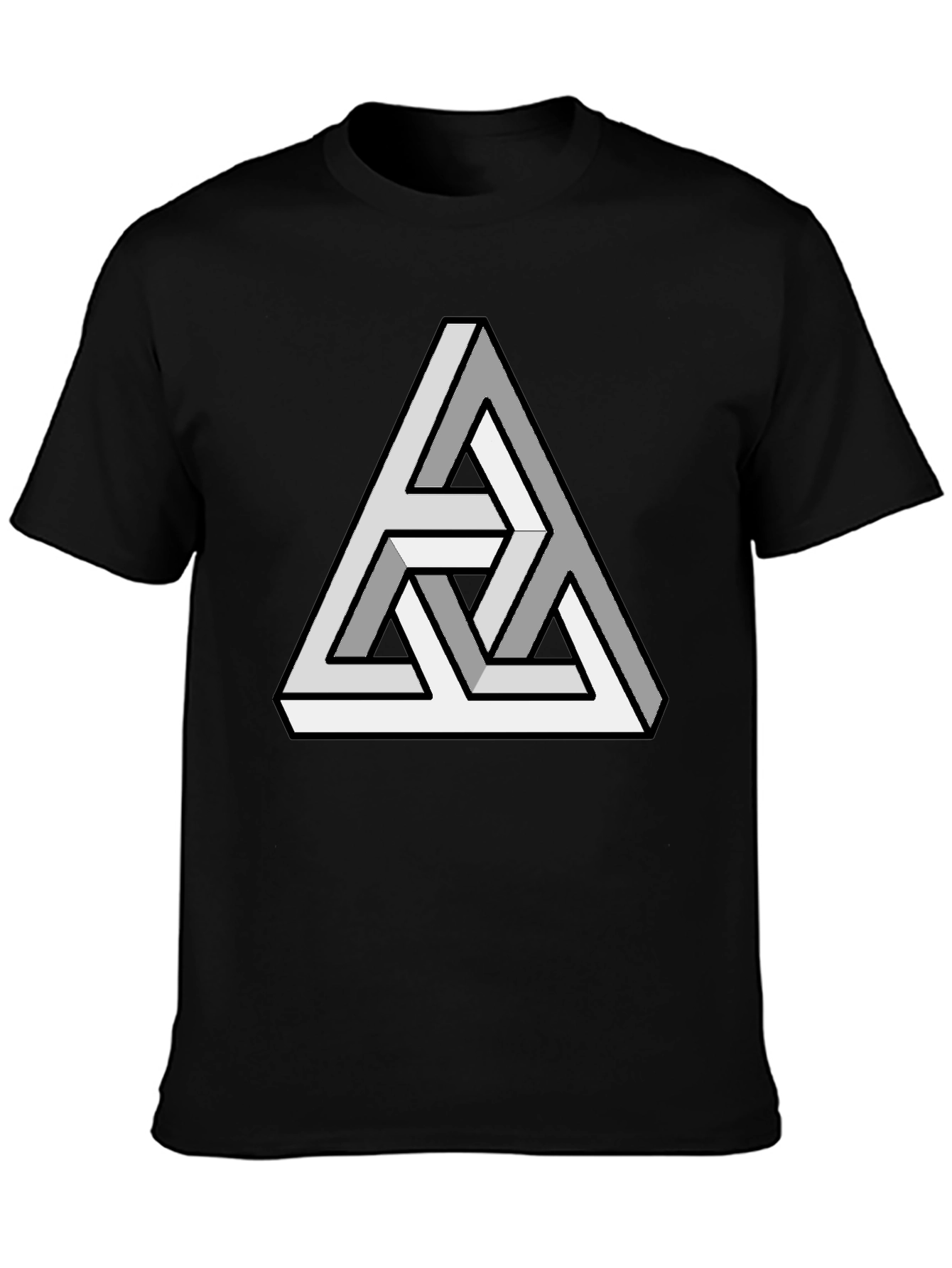 Optical Illusion Triangle T-Shirt - Mind-Bending Design