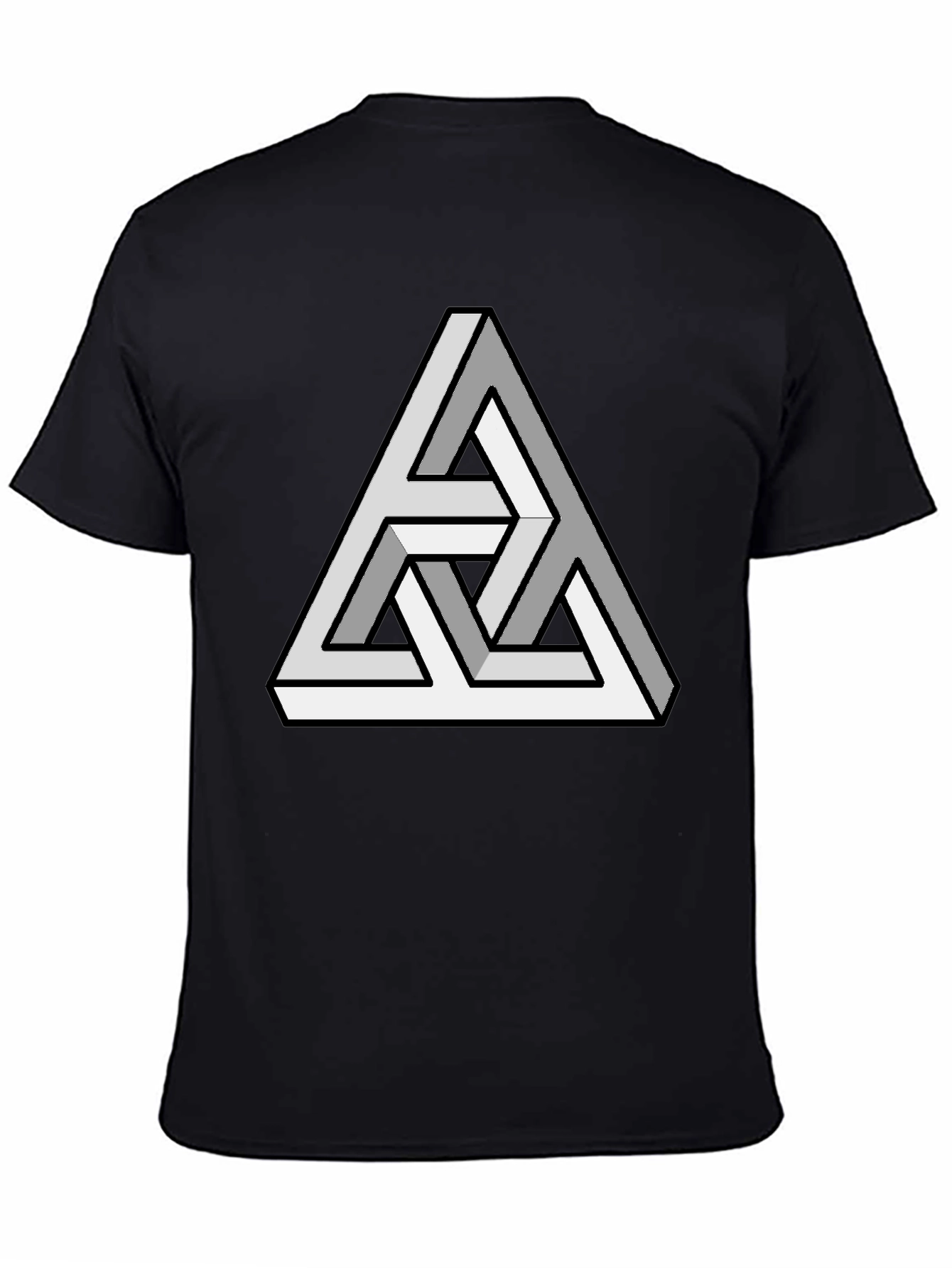 Optical Illusion Triangle T-Shirt - Mind-Bending Design