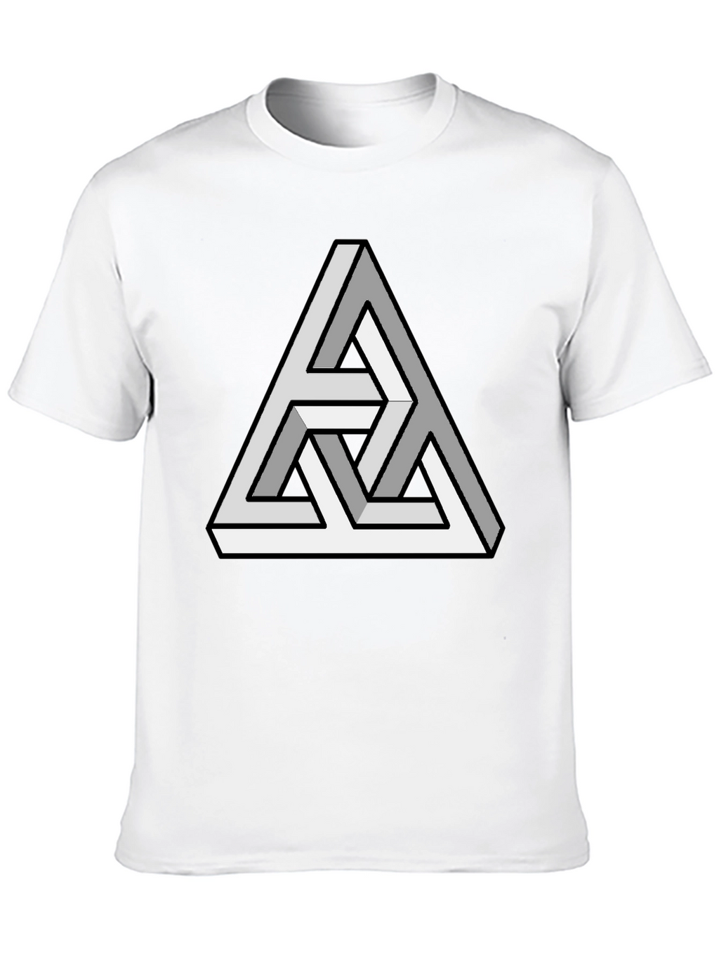 Optical Illusion Triangle T-Shirt - Mind-Bending Design