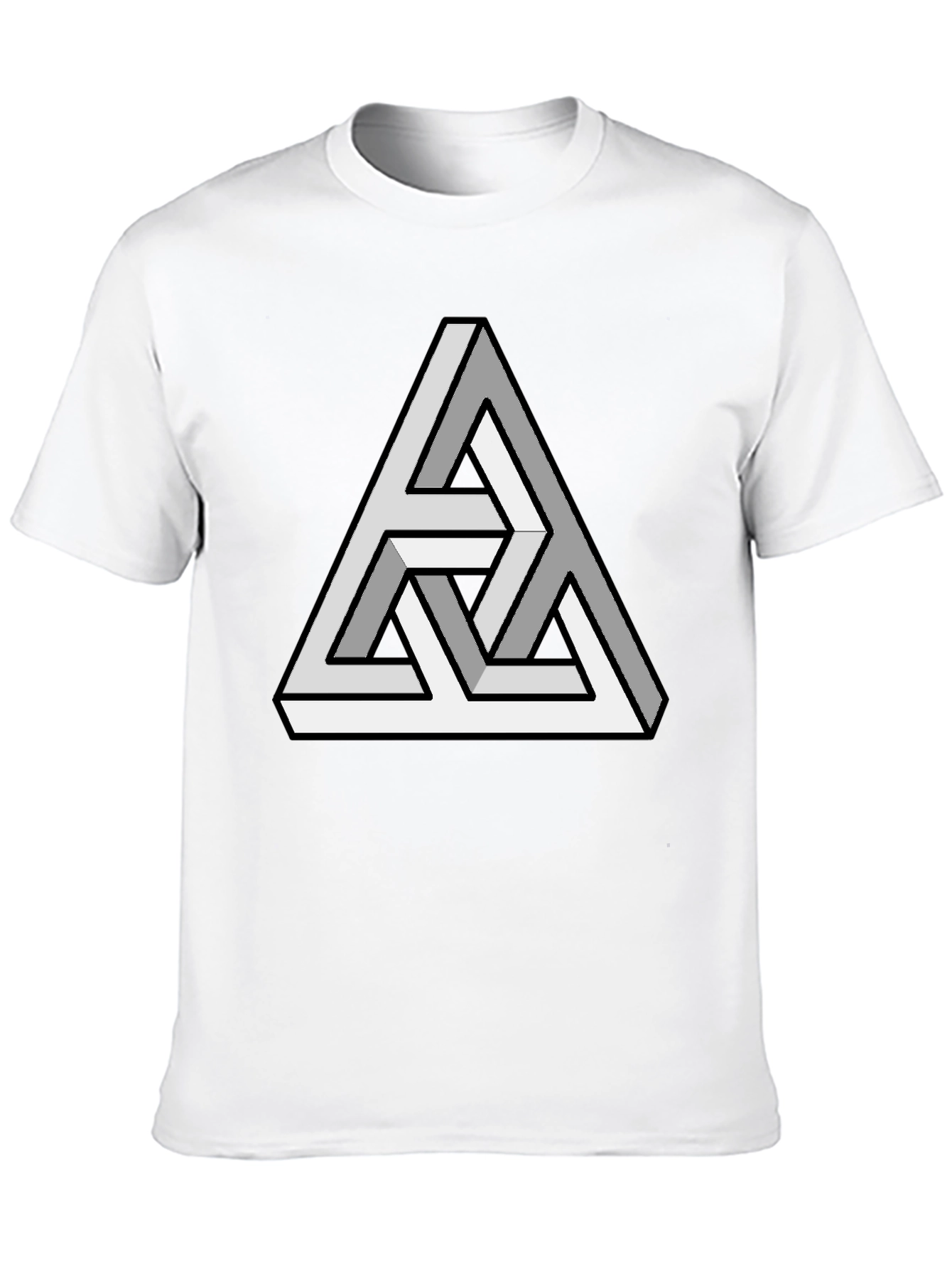 Optical Illusion Triangle T-Shirt - Mind-Bending Design