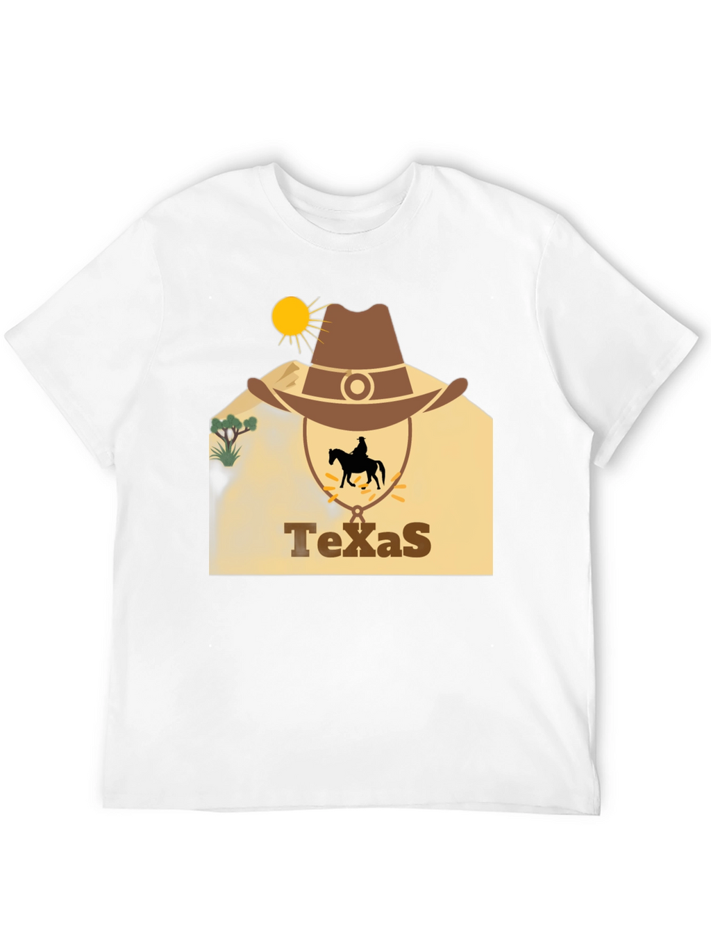 Texas Cowboy Graphic T-Shirt
