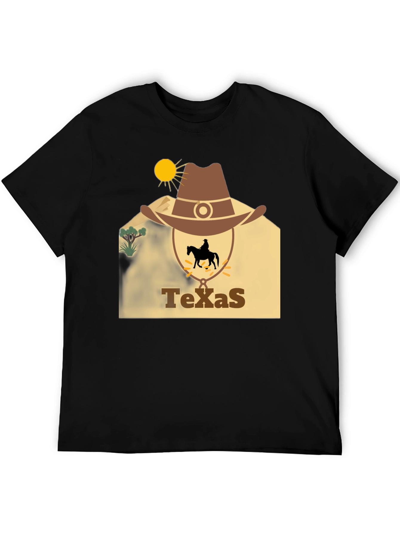 Texas Cowboy Graphic T-Shirt