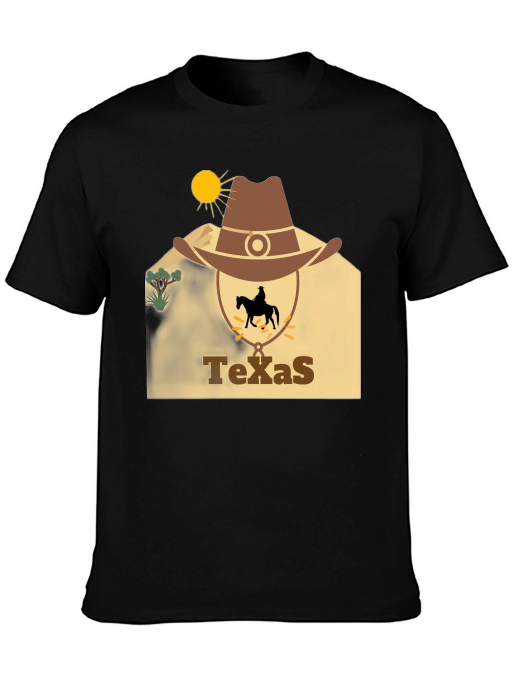Texas Cowboy Graphic T-Shirt