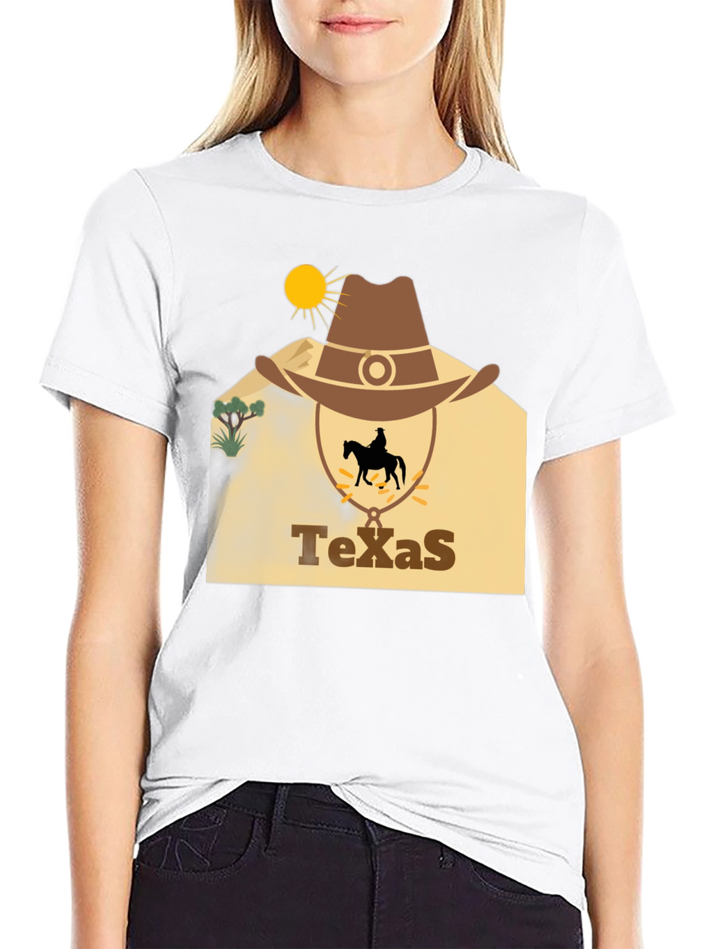 Texas Cowboy Graphic T-Shirt