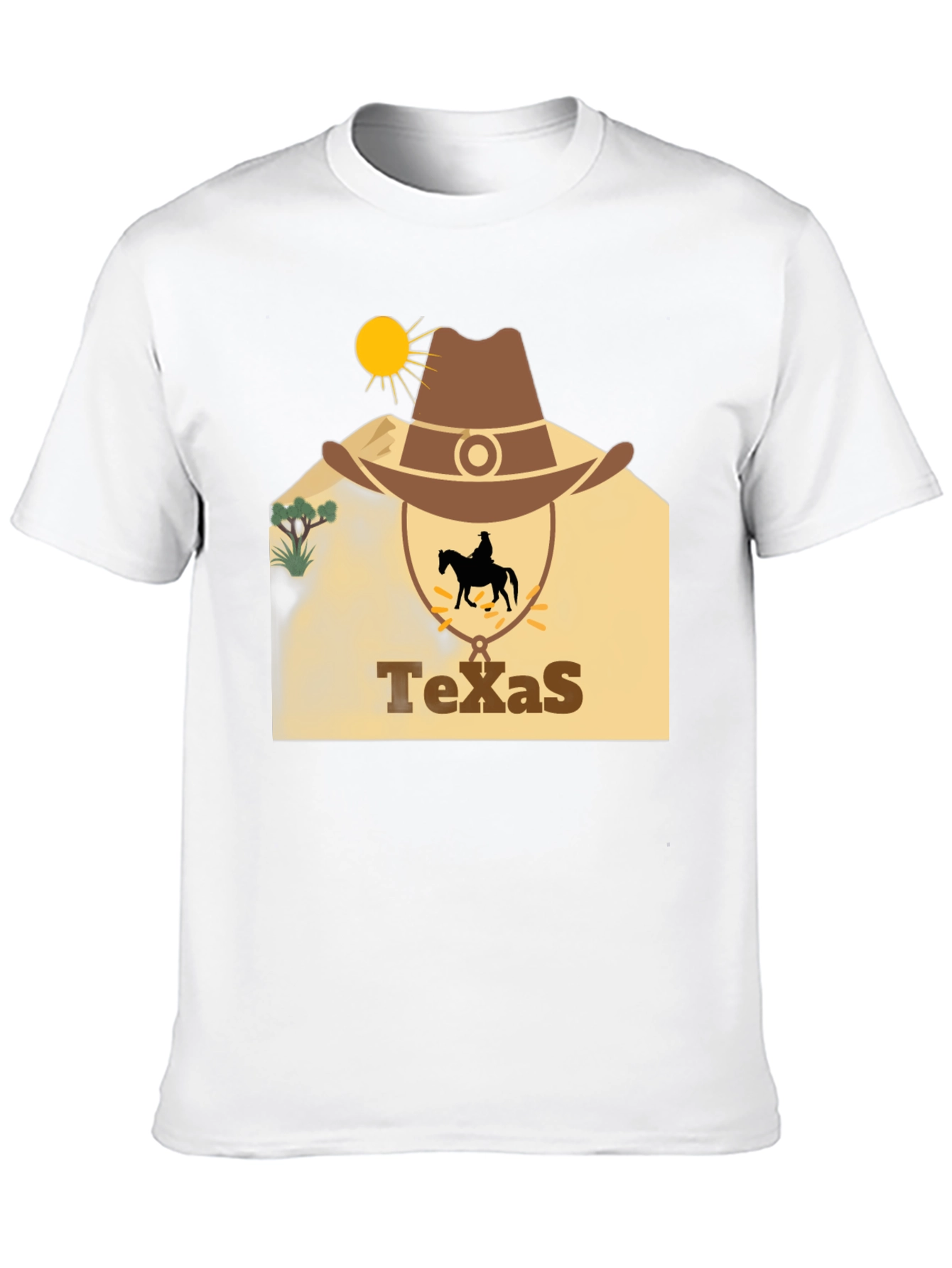 Texas Cowboy Graphic T-Shirt