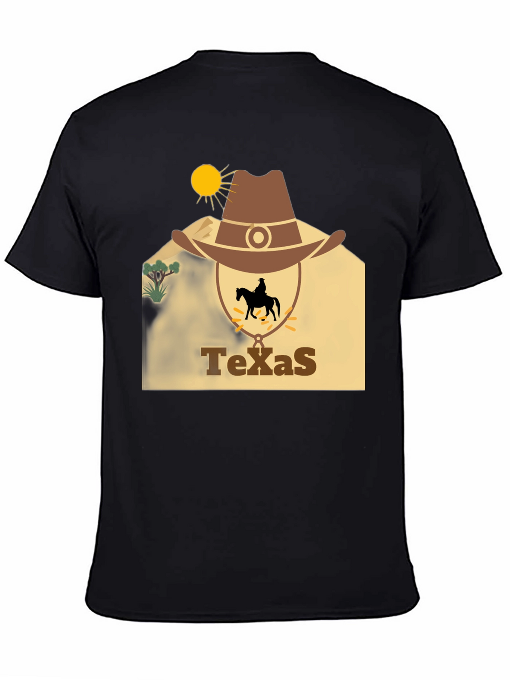 Texas Cowboy Graphic T-Shirt