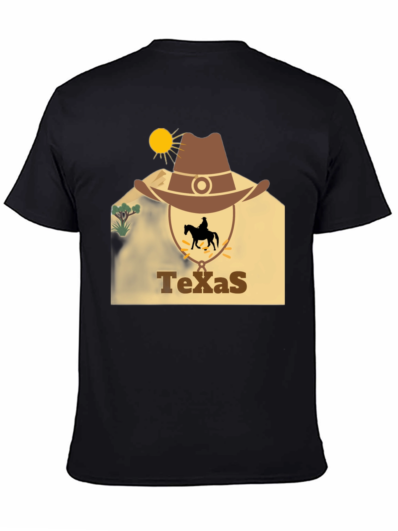 Texas Cowboy Graphic T-Shirt