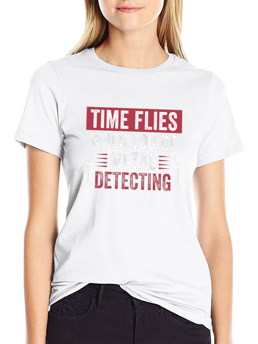 Metal Detecting T-Shirt: Time Flies Hobby Tee