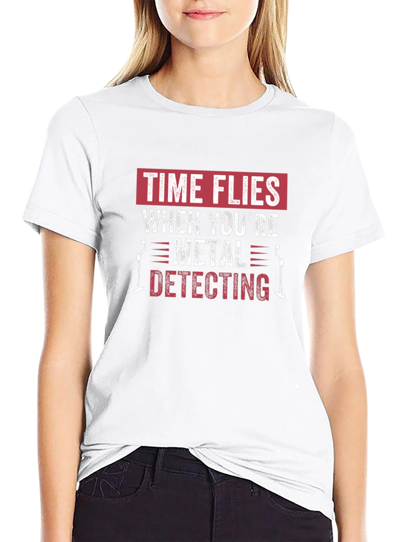 Metal Detecting T-Shirt: Time Flies Hobby Tee