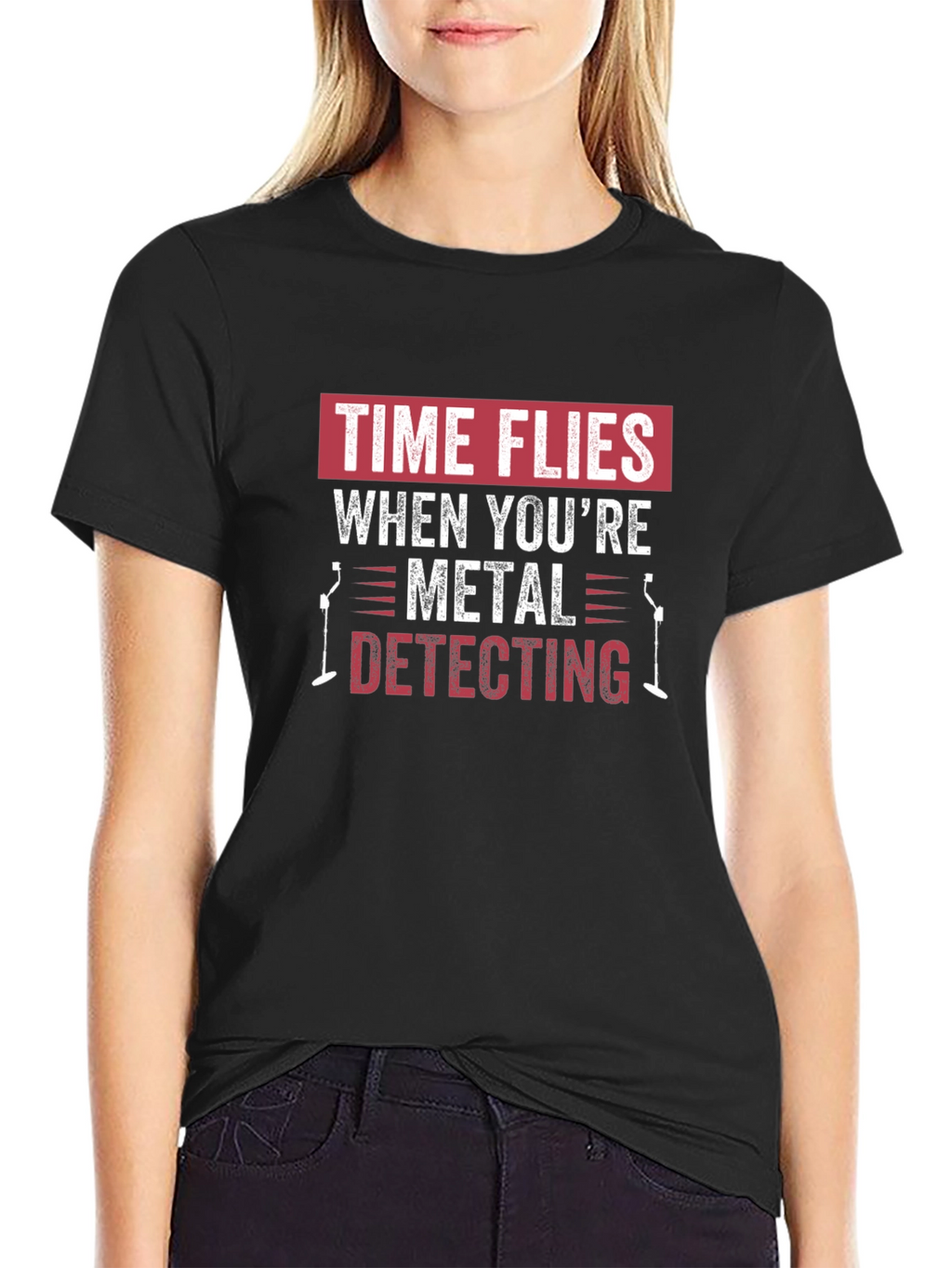 Metal Detecting T-Shirt: Time Flies Hobby Tee