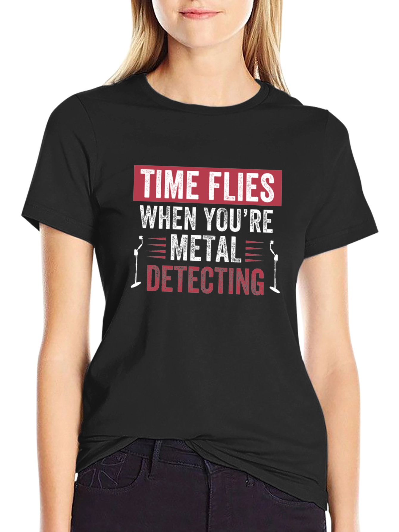 Metal Detecting T-Shirt: Time Flies Hobby Tee