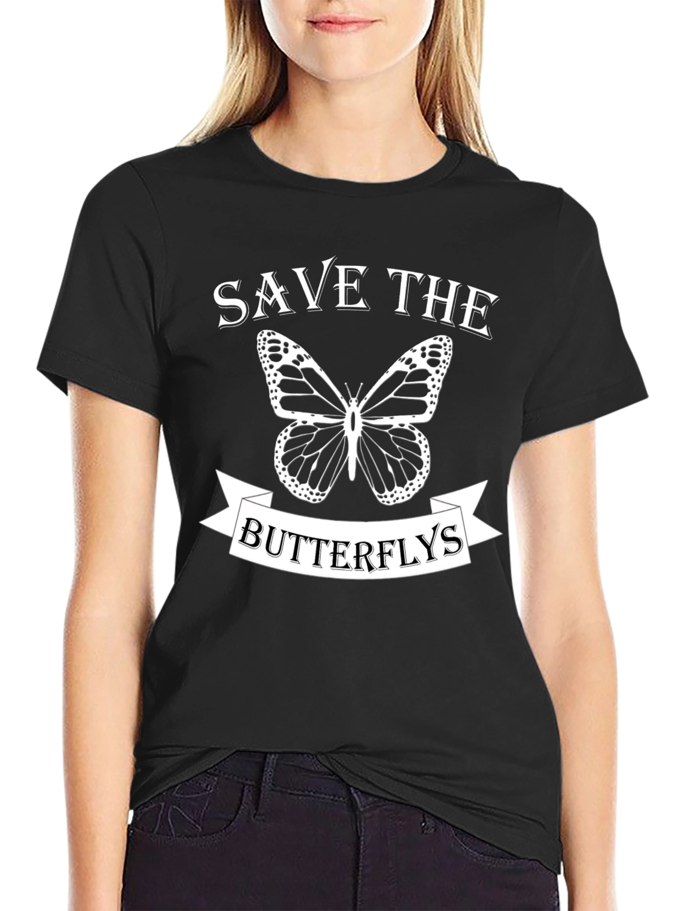Save the Butterflies Graphic T-Shirt