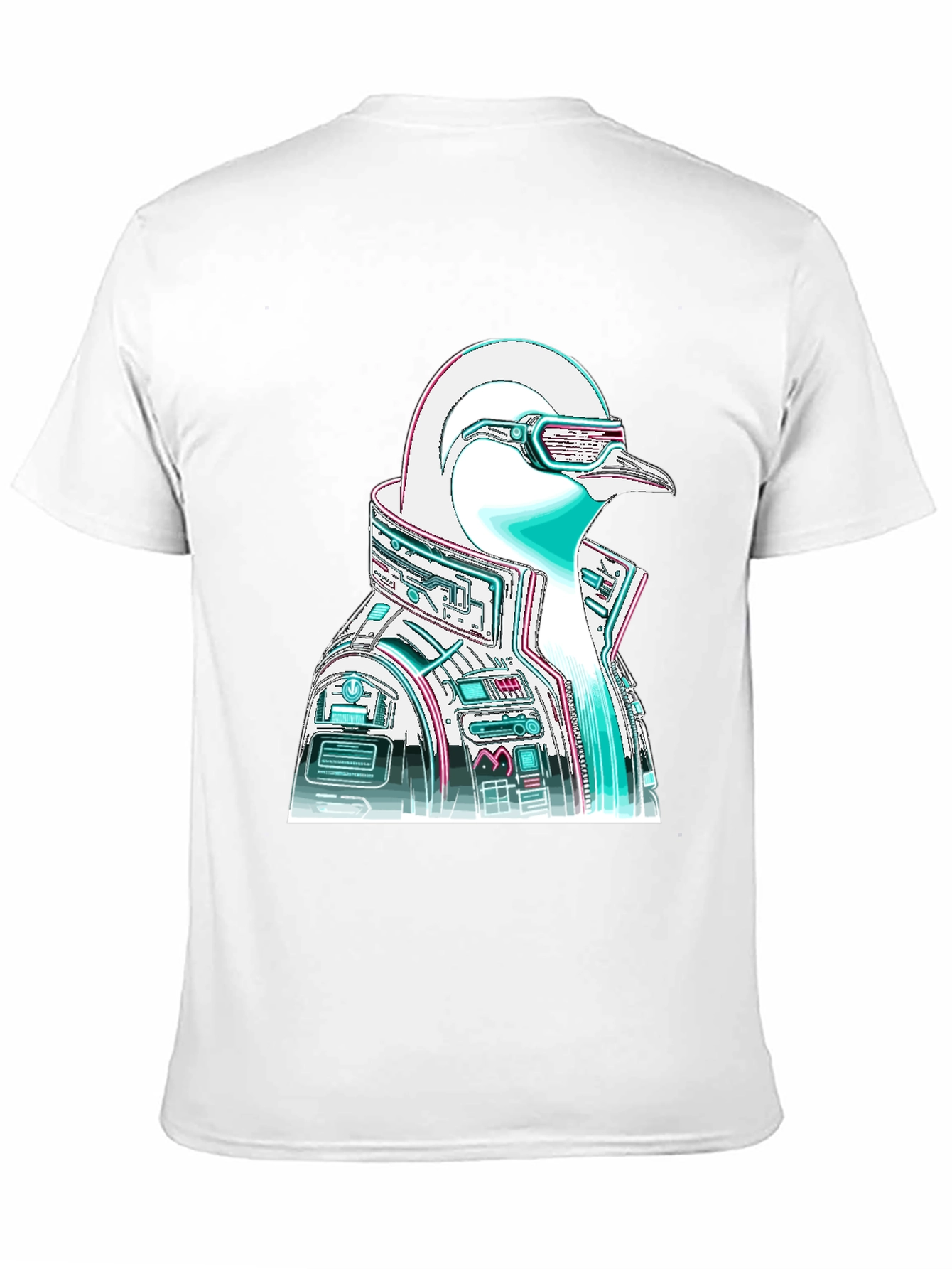 Cyberpunk Penguin Graphic T-Shirt