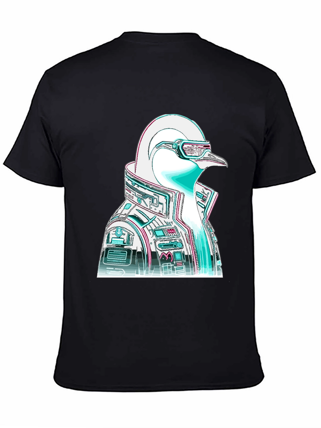 Cyberpunk Penguin Graphic T-Shirt