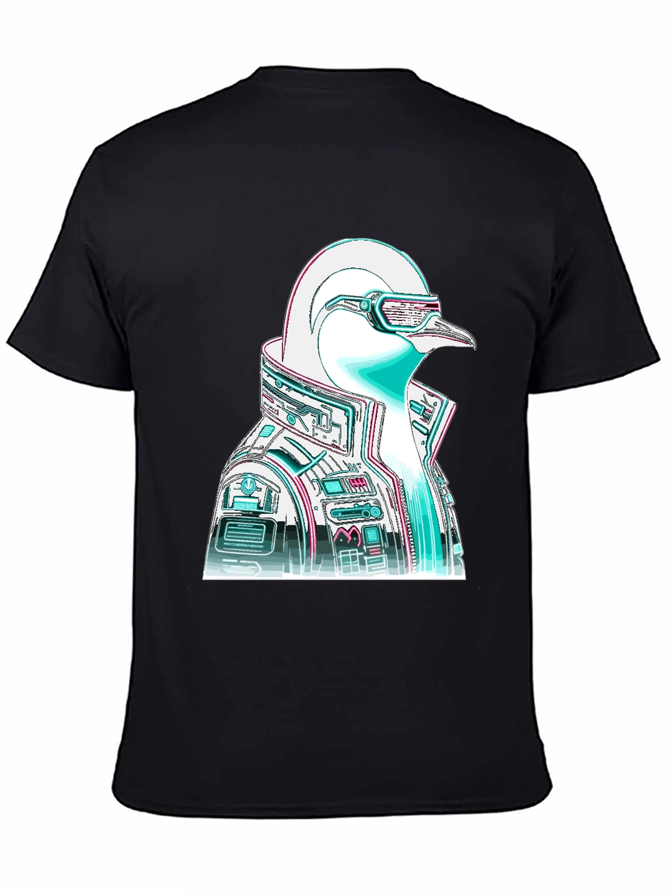 Cyberpunk Penguin Graphic T-Shirt