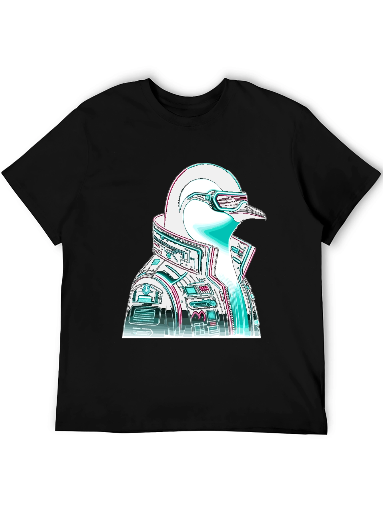 Cyberpunk Penguin Graphic T-Shirt