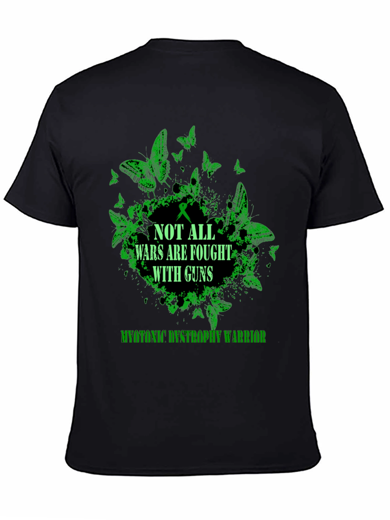 Myotonic Dystrophy Warrior T-Shirt - Butterfly Design