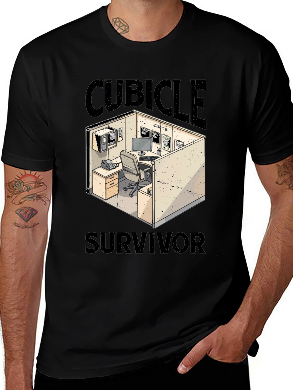 Cubicle Survivor Graphic T-Shirt