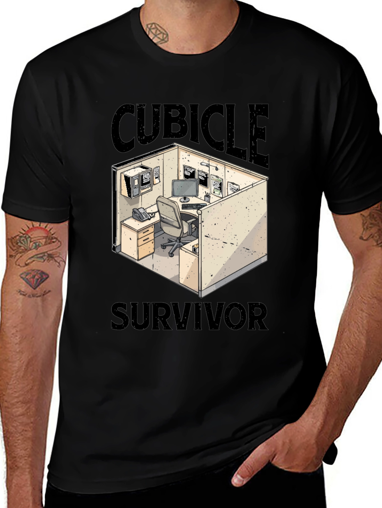 Cubicle Survivor Graphic T-Shirt