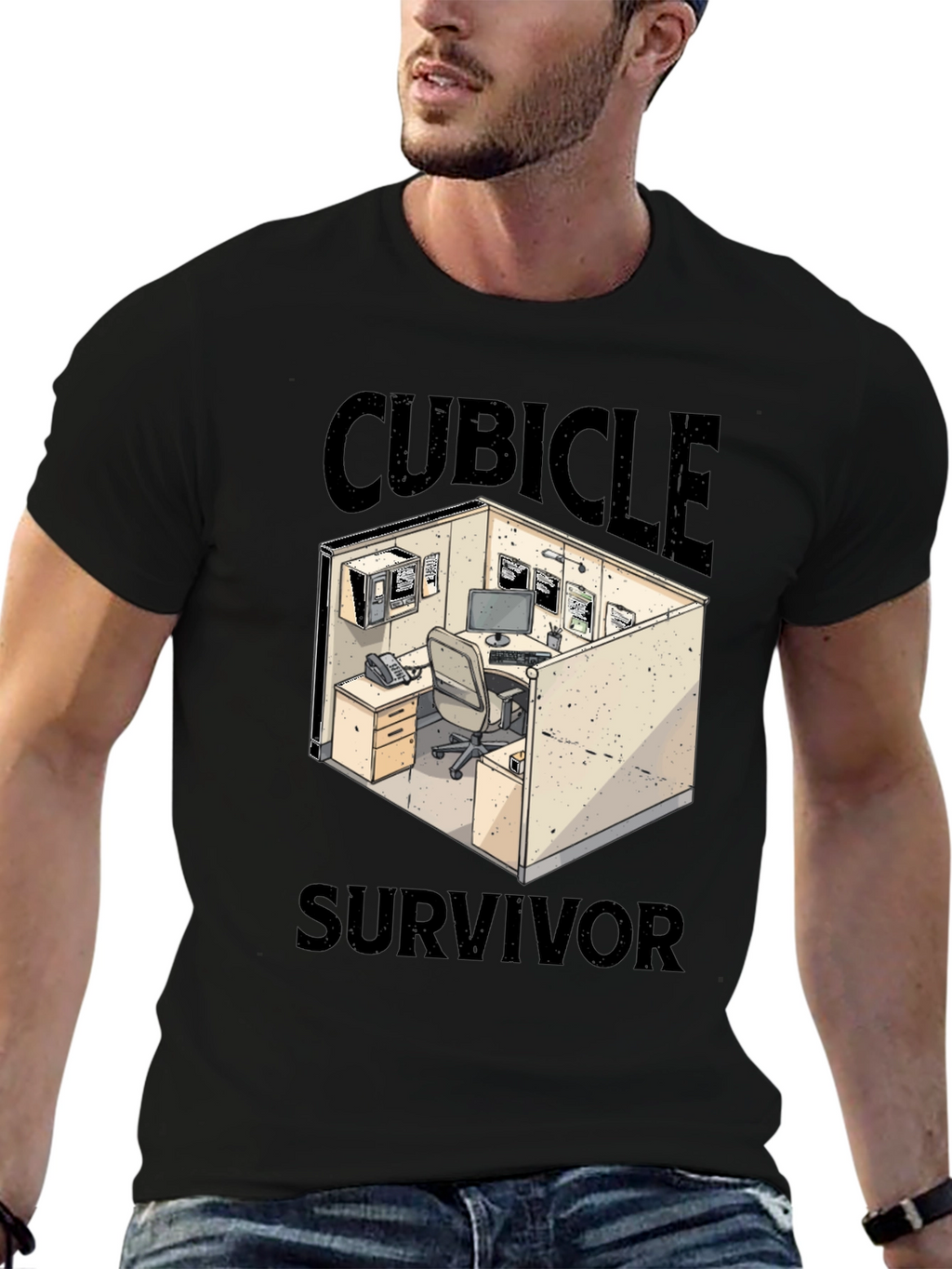 Cubicle Survivor Graphic T-Shirt
