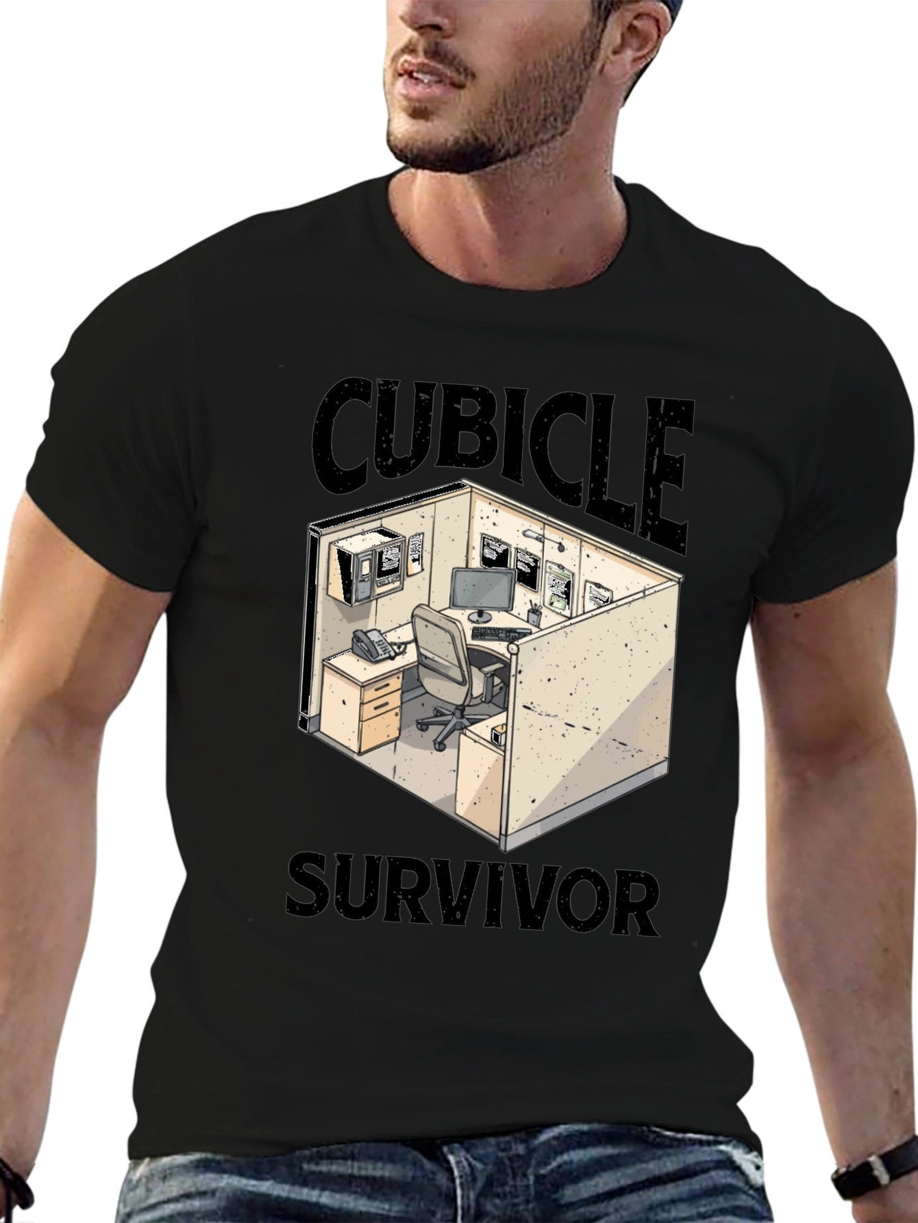 Cubicle Survivor Graphic T-Shirt