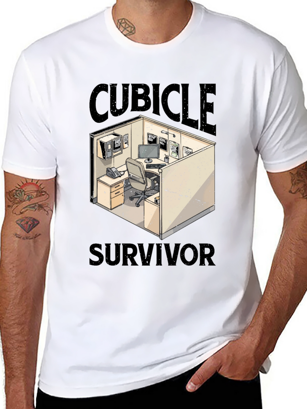 Cubicle Survivor Graphic T-Shirt